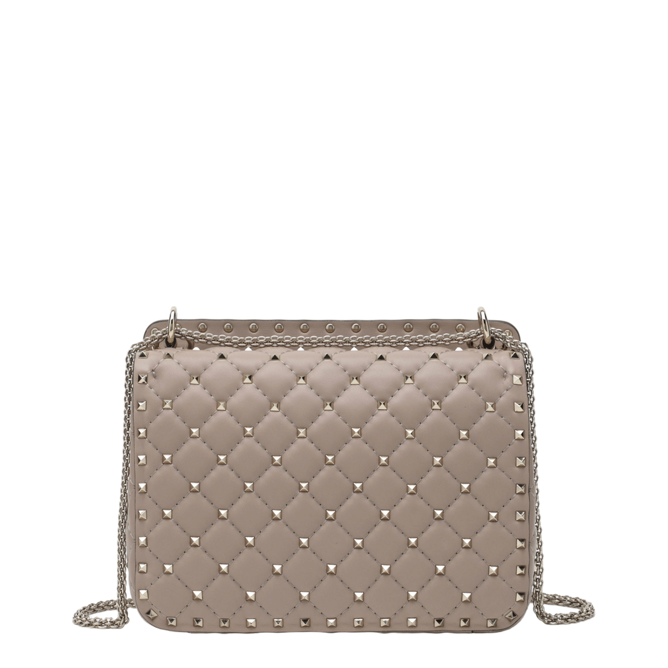 Valentino Rockstud Spike Medium Nappa Bag - Poudre