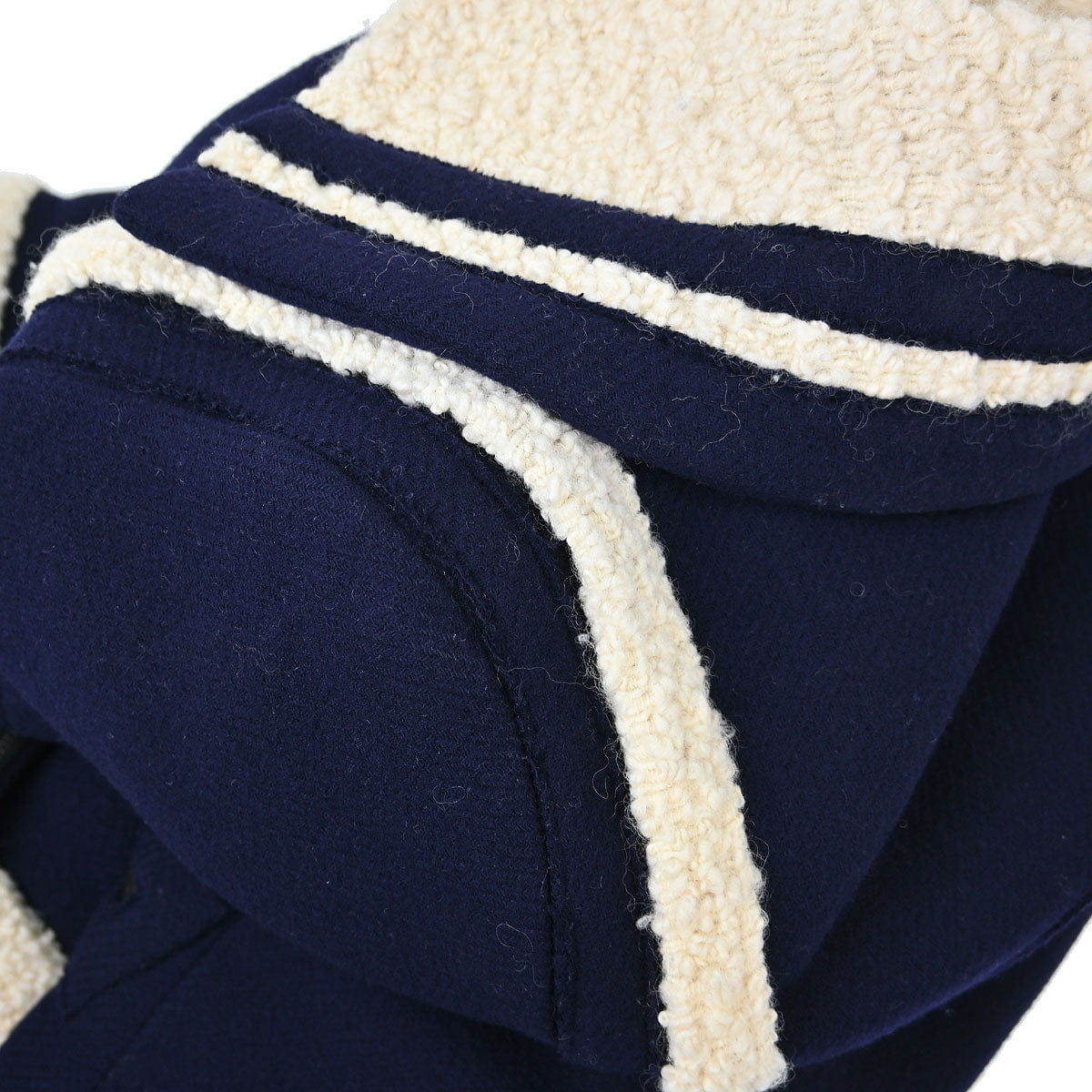 Chanel 2011 - 2012 Single Breasted Zip Up Jacket Navy #34