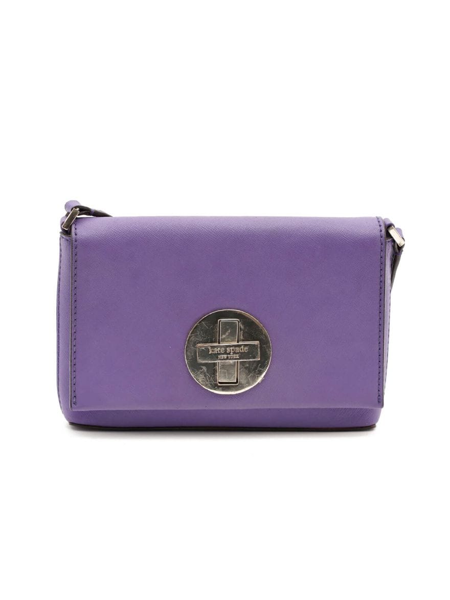 Kate Spade Newbury Lane Sally Purple Leather Crossbody