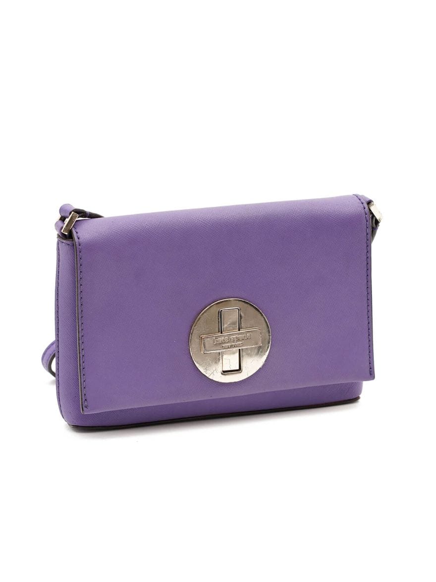 Kate Spade Newbury Lane Sally Purple Leather Crossbody