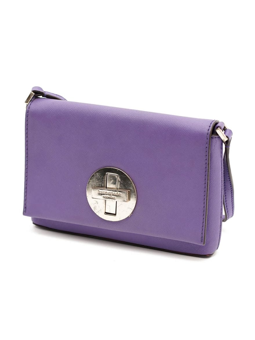 Kate Spade Newbury Lane Sally Purple Leather Crossbody