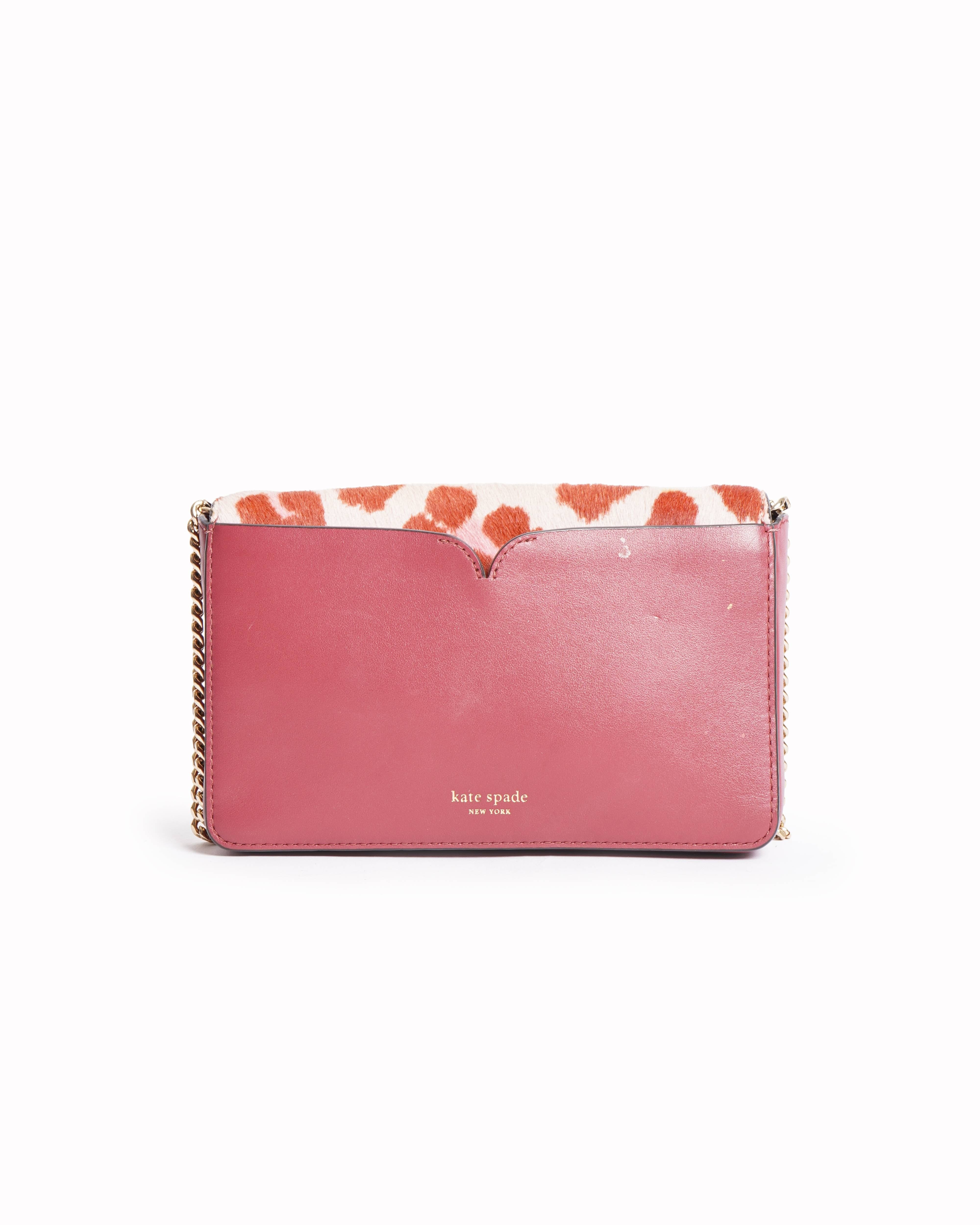 Kate Spade Medium Nicola Twist lock Calf hair Crossbody Bag