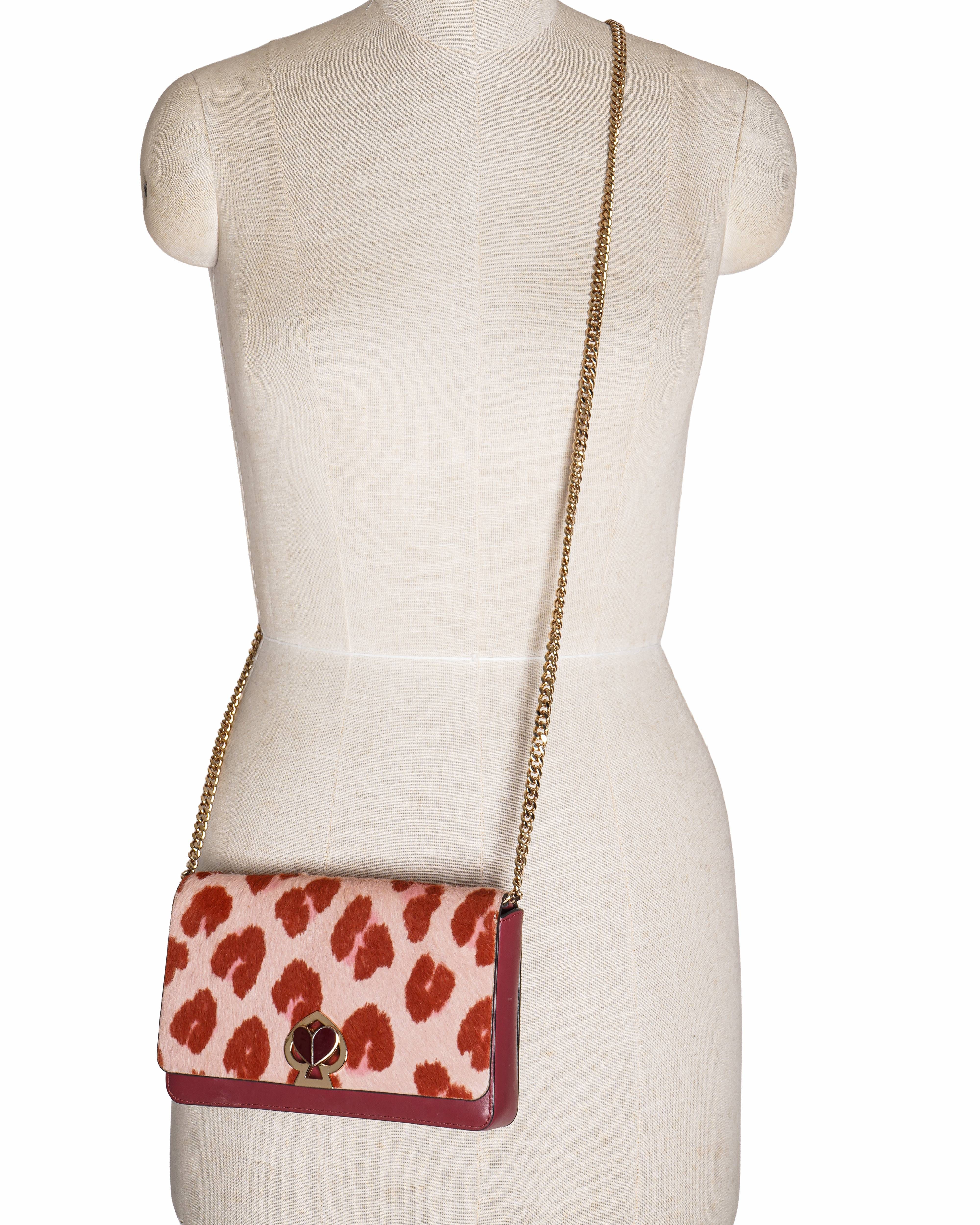 Kate Spade Medium Nicola Twist lock Calf hair Crossbody Bag