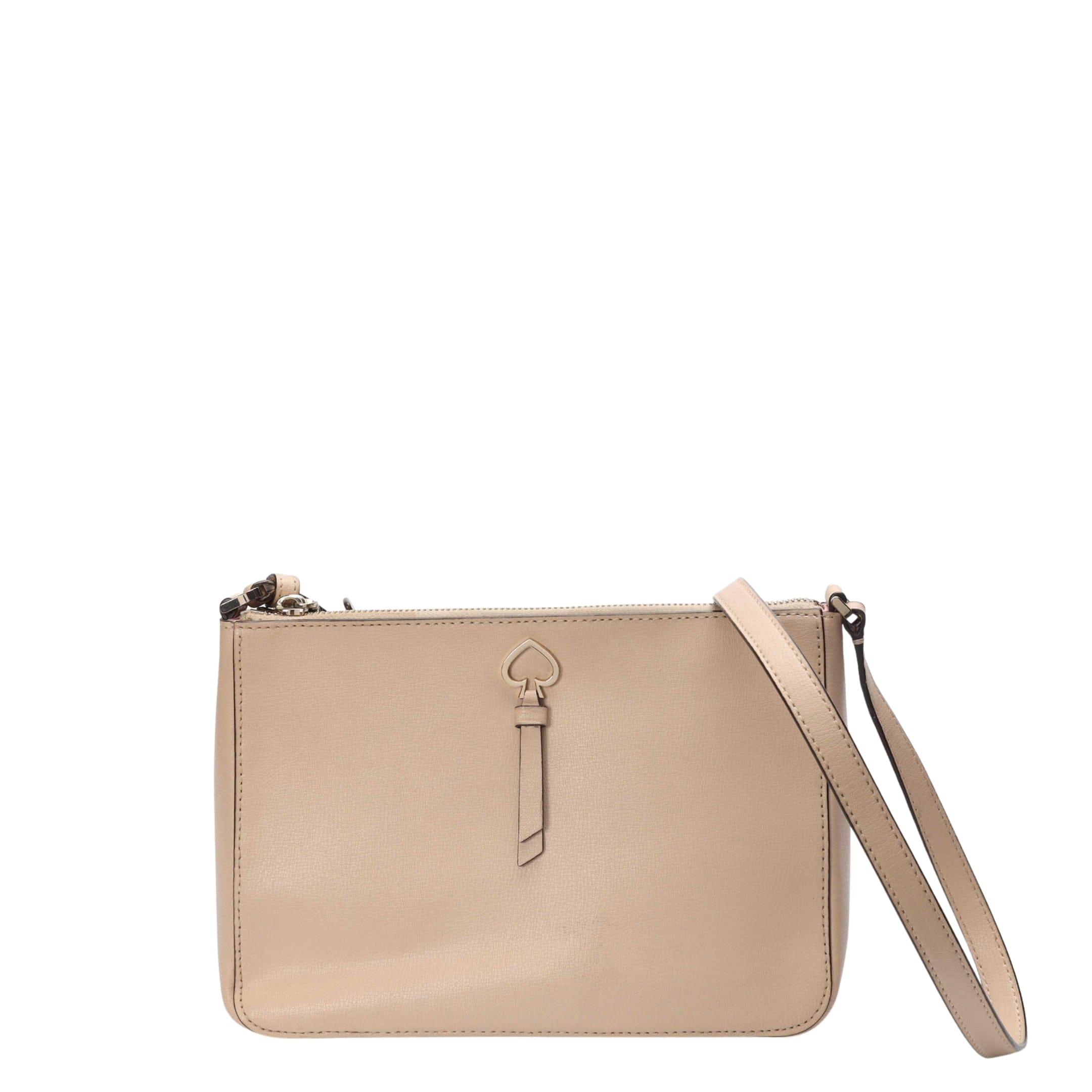 Kate Spade Beige Adel Top Zip Crossbody Bag