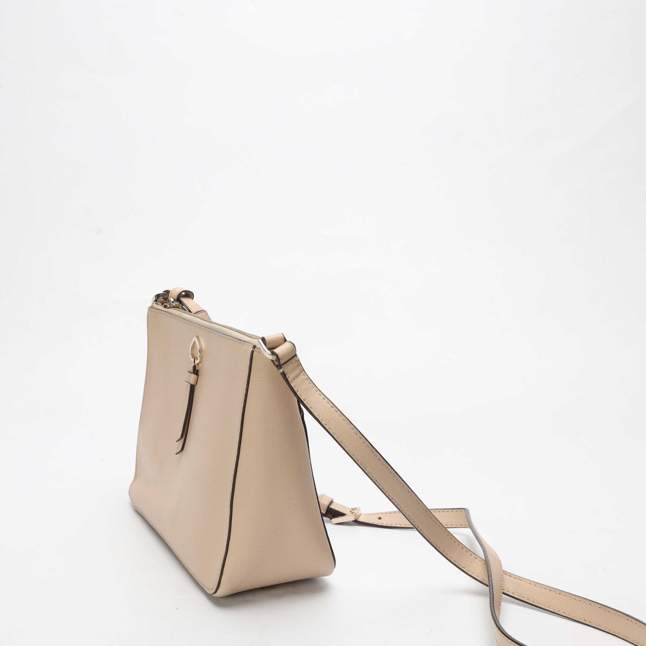 Kate Spade Beige Adel Top Zip Crossbody Bag
