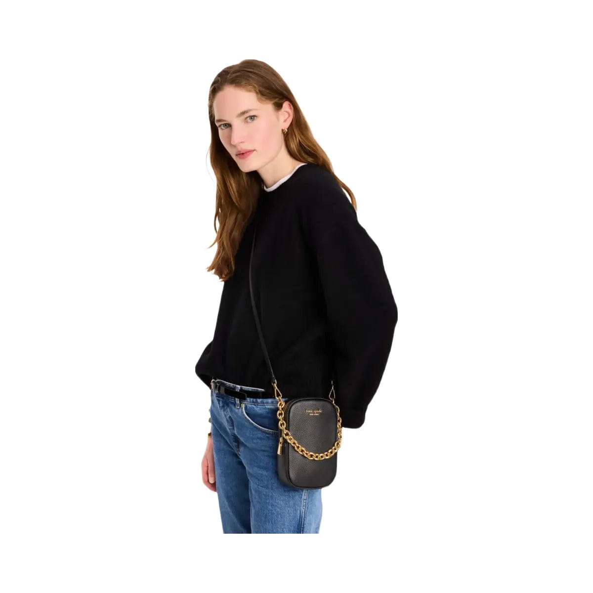 Kate Spade Jolie Chain Phone Crossbody Black