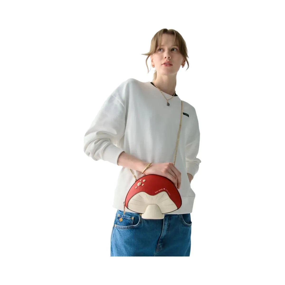 Kate Spade 3d Mushroom Crossbody Ruby Red Multi