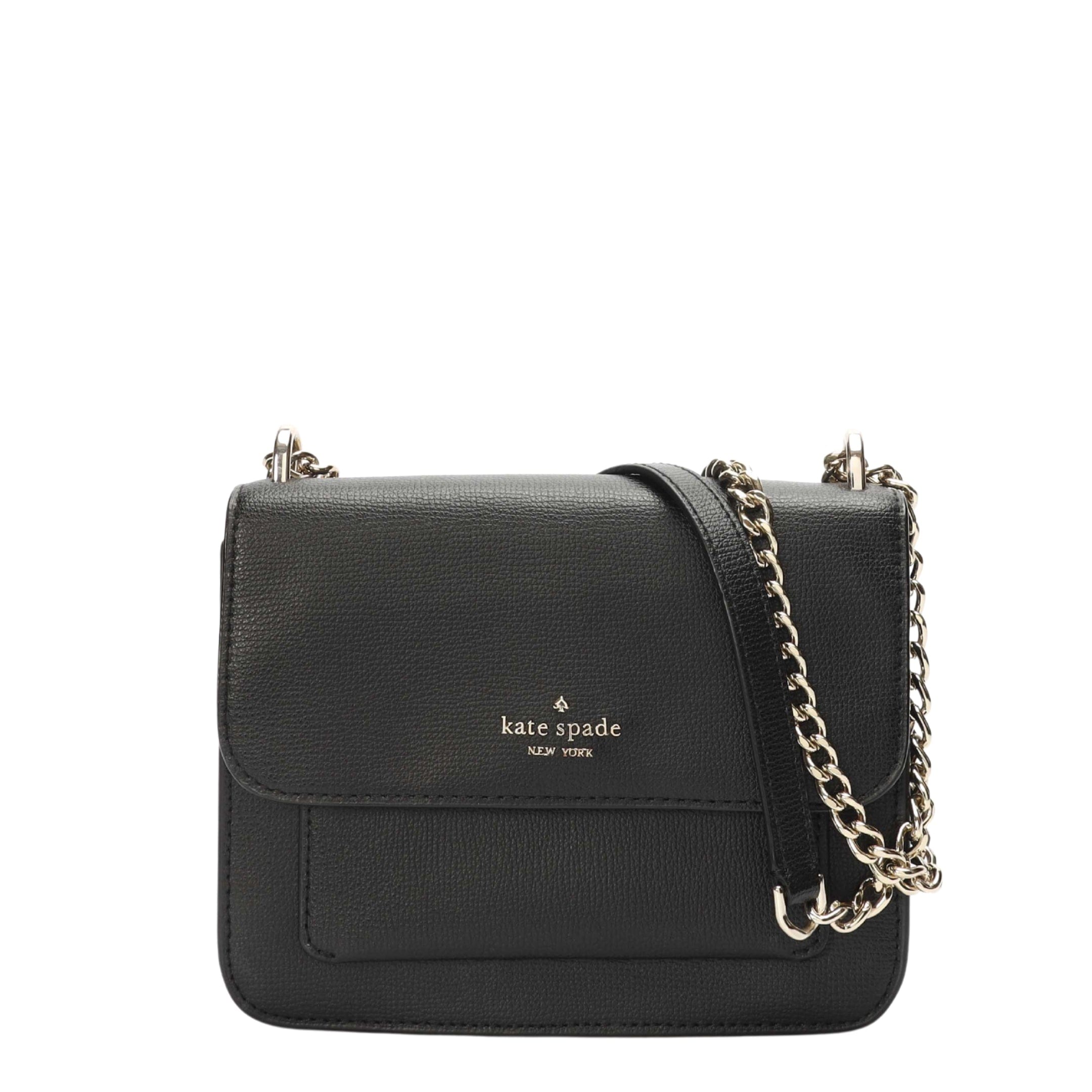 Kate Spade Black Flap Chain Crossbody Bag