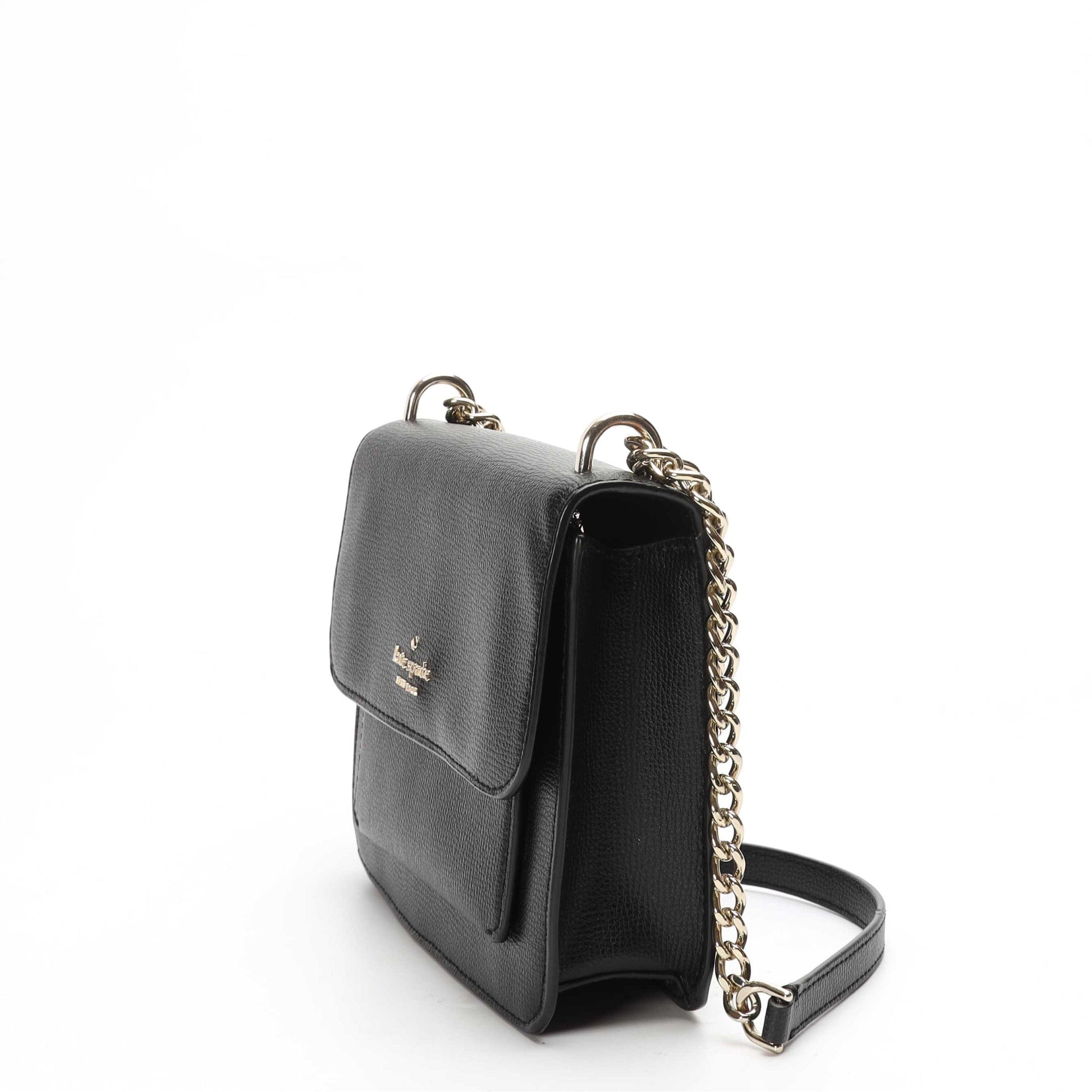 Kate Spade Black Flap Chain Crossbody Bag
