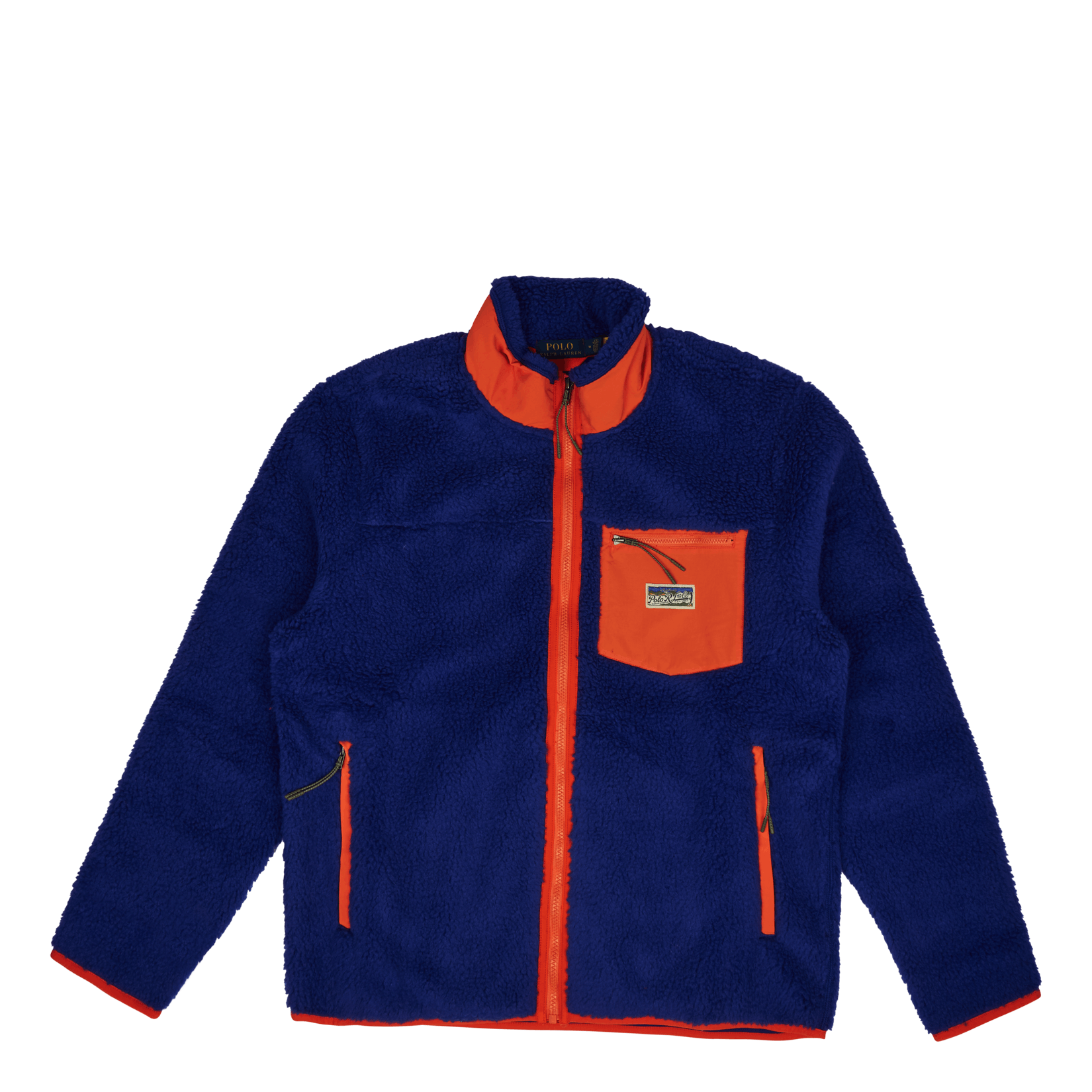 Polo Ralph Lauren Bonded Pile Fleece Jacket City Royal Multi