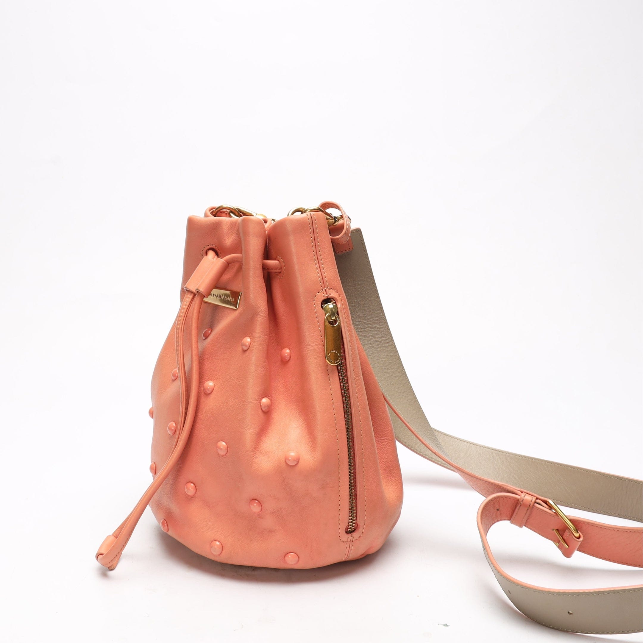 Marc Jacobs Peach The Bucket Sling Bag