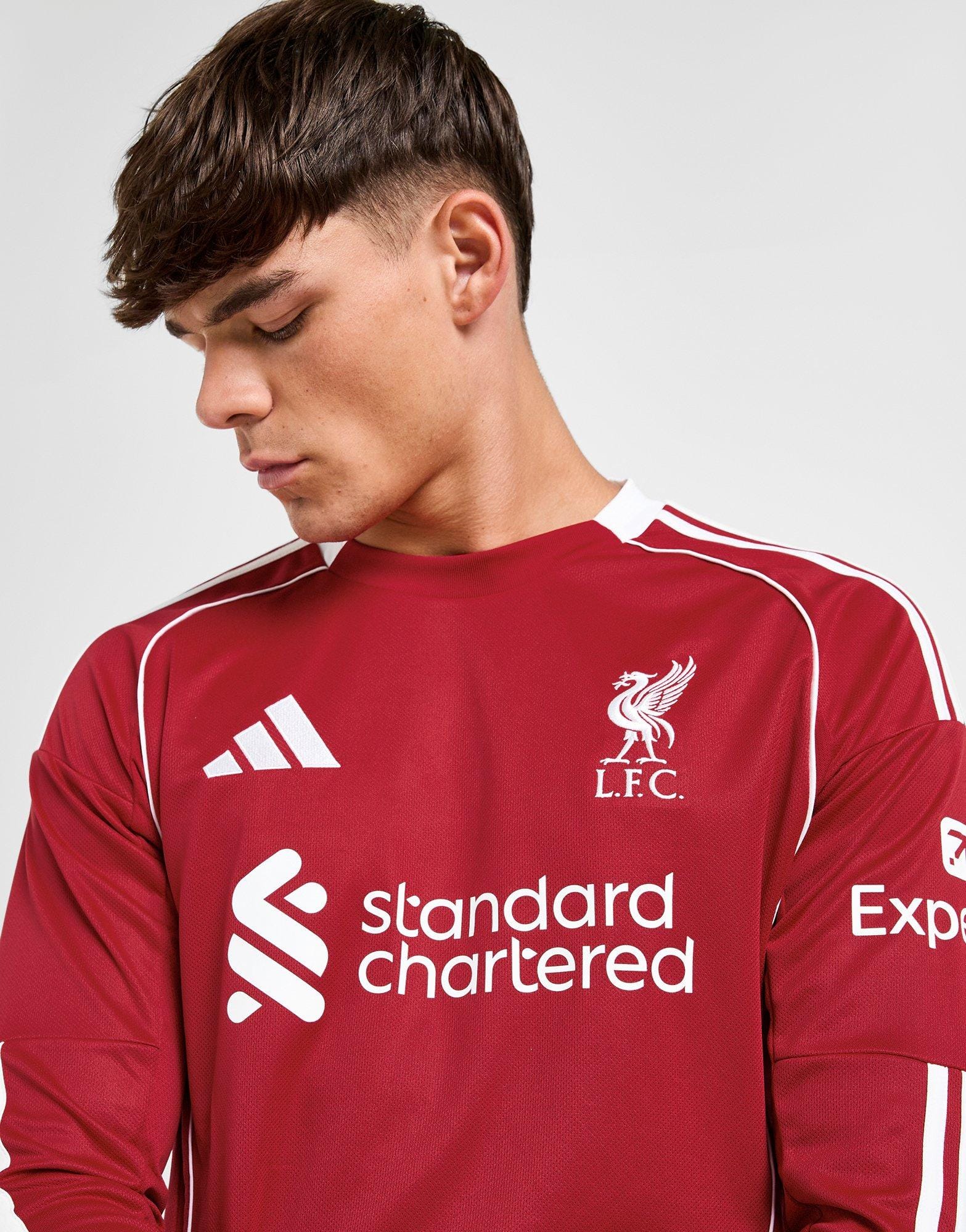 adidas Liverpool FC 2025/26 Long Sleeve Home Shirt