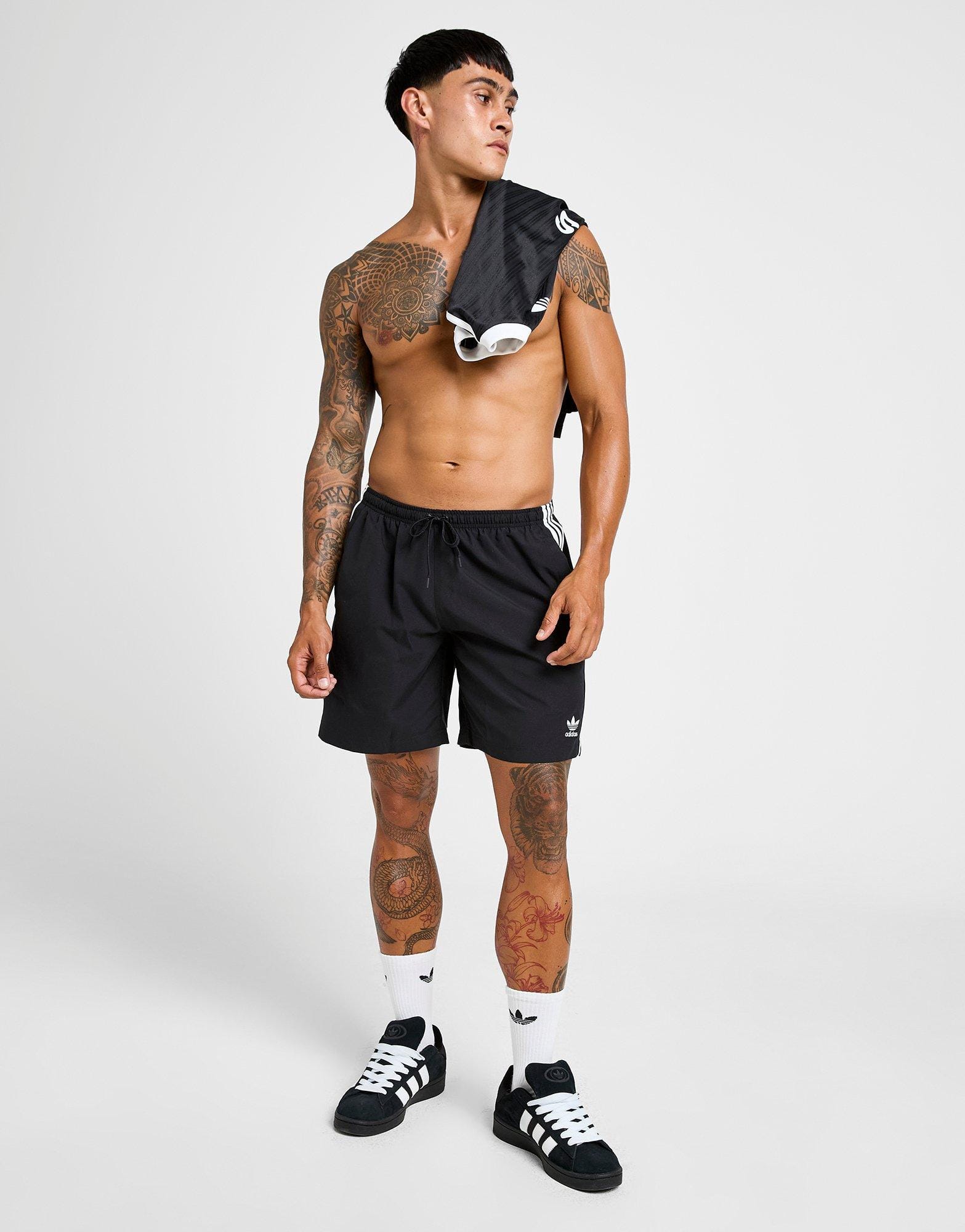 adidas Adicolor 3 - Stripes 8" Swim Shorts