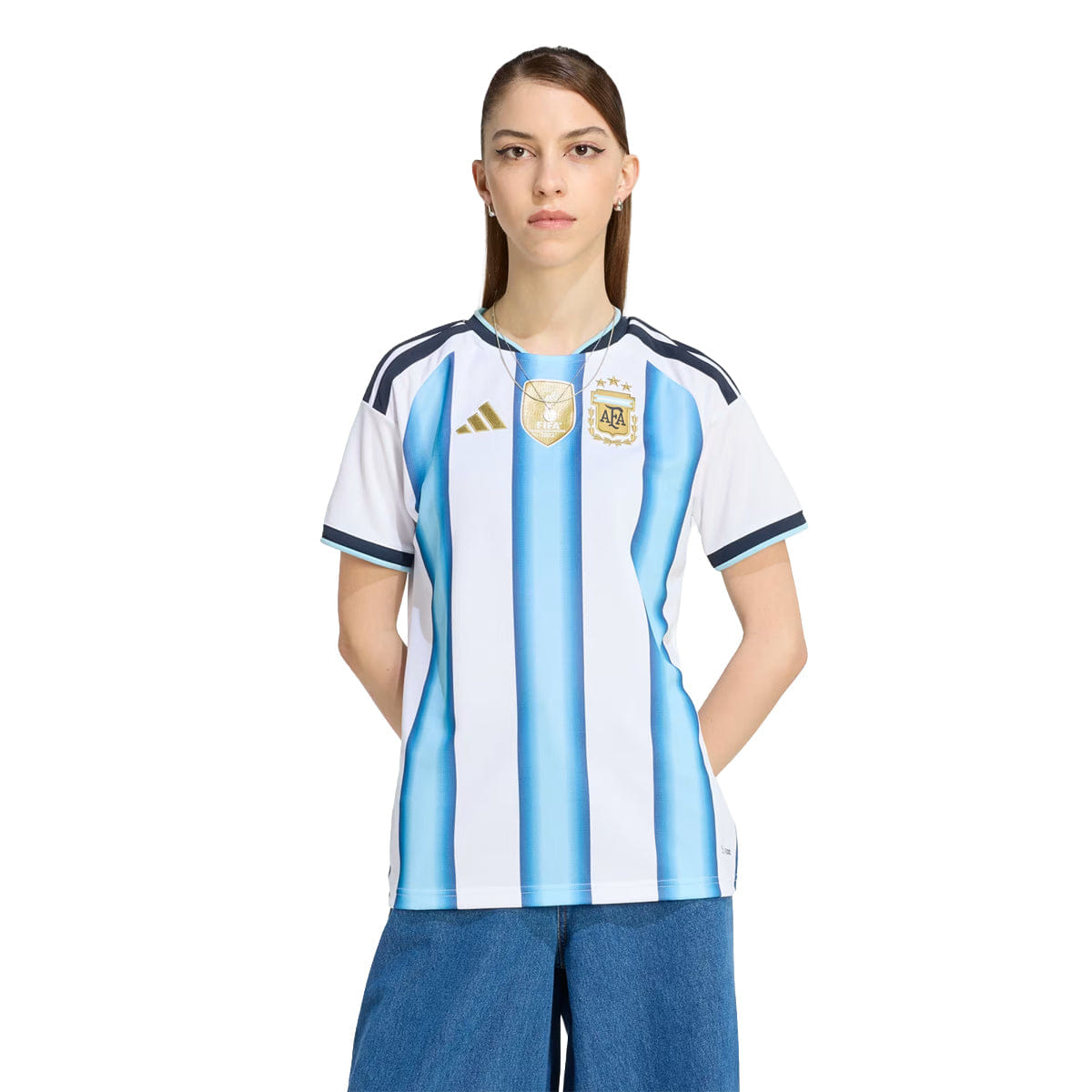 adidas Wmns Argentina 26 Home Jersey WHITE/BLUE