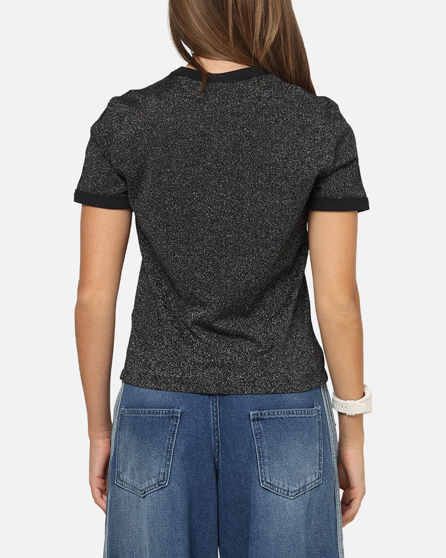 adidas Women's Lurex Cali T - Shirt Black