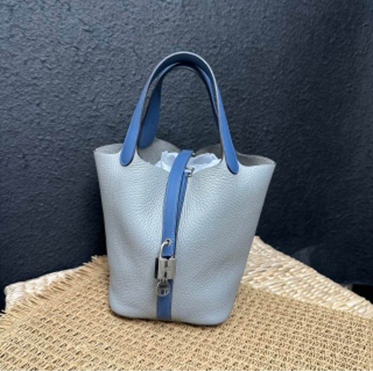 Hermes Color Block Basket 18 (A) US602830