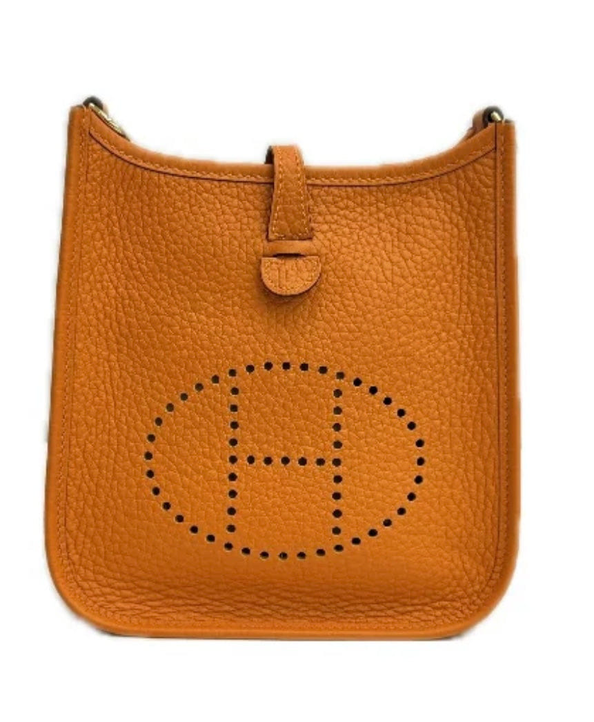 Hermes Evelyn Mini Orange with GHW