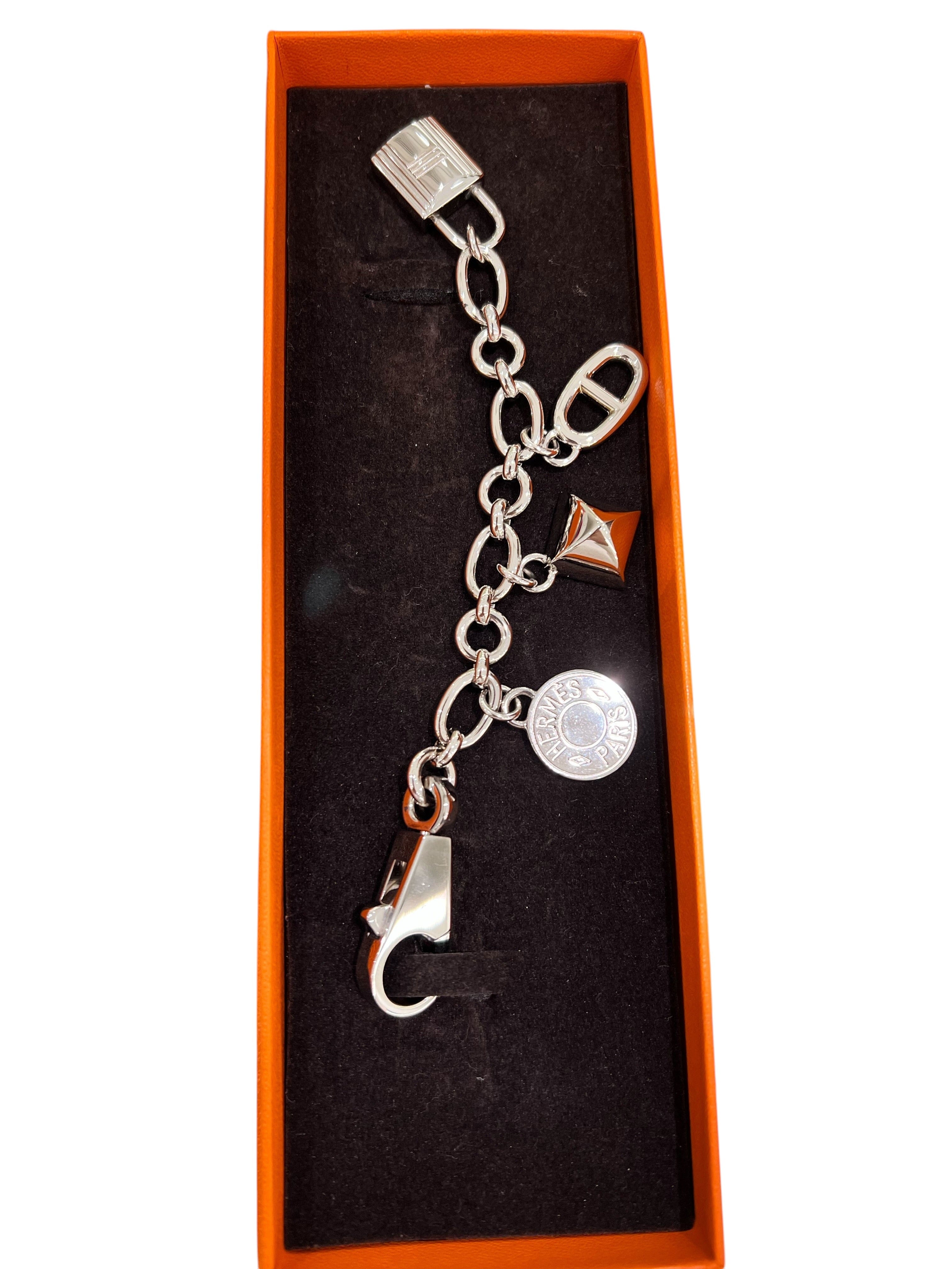 Hermes Silver Olga Bag Charm - Box X4176 SYCX4176