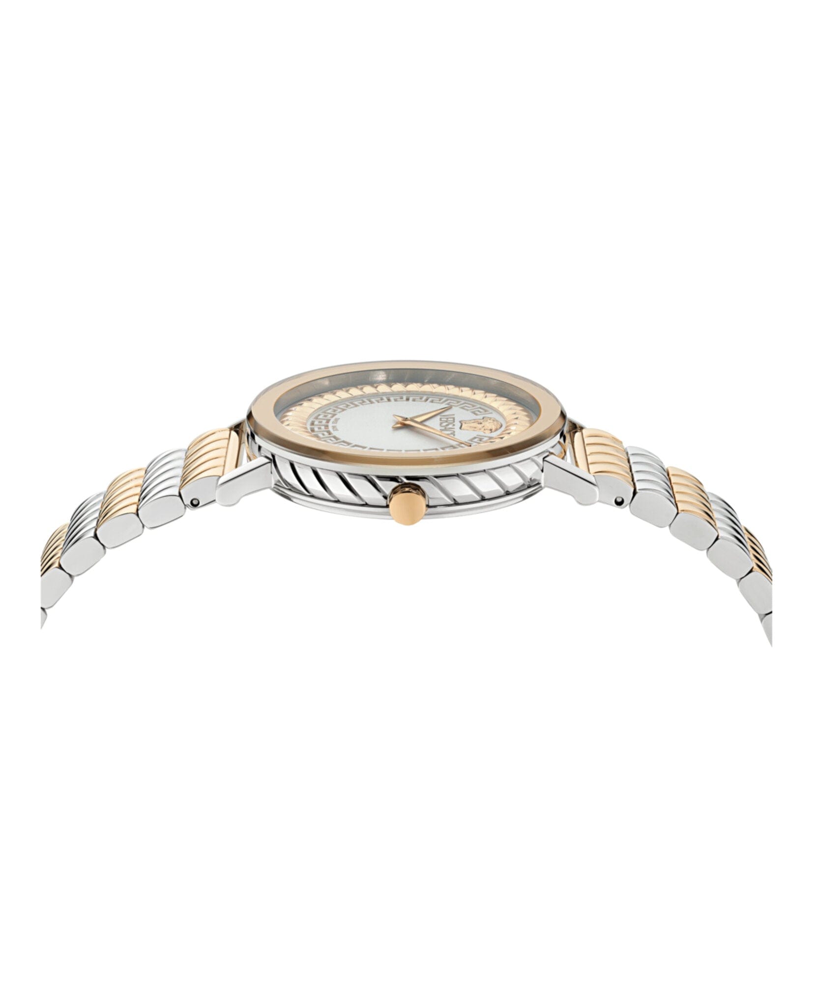 Versace Womens Two Tone 35 mm Bracelet Fashion Watch