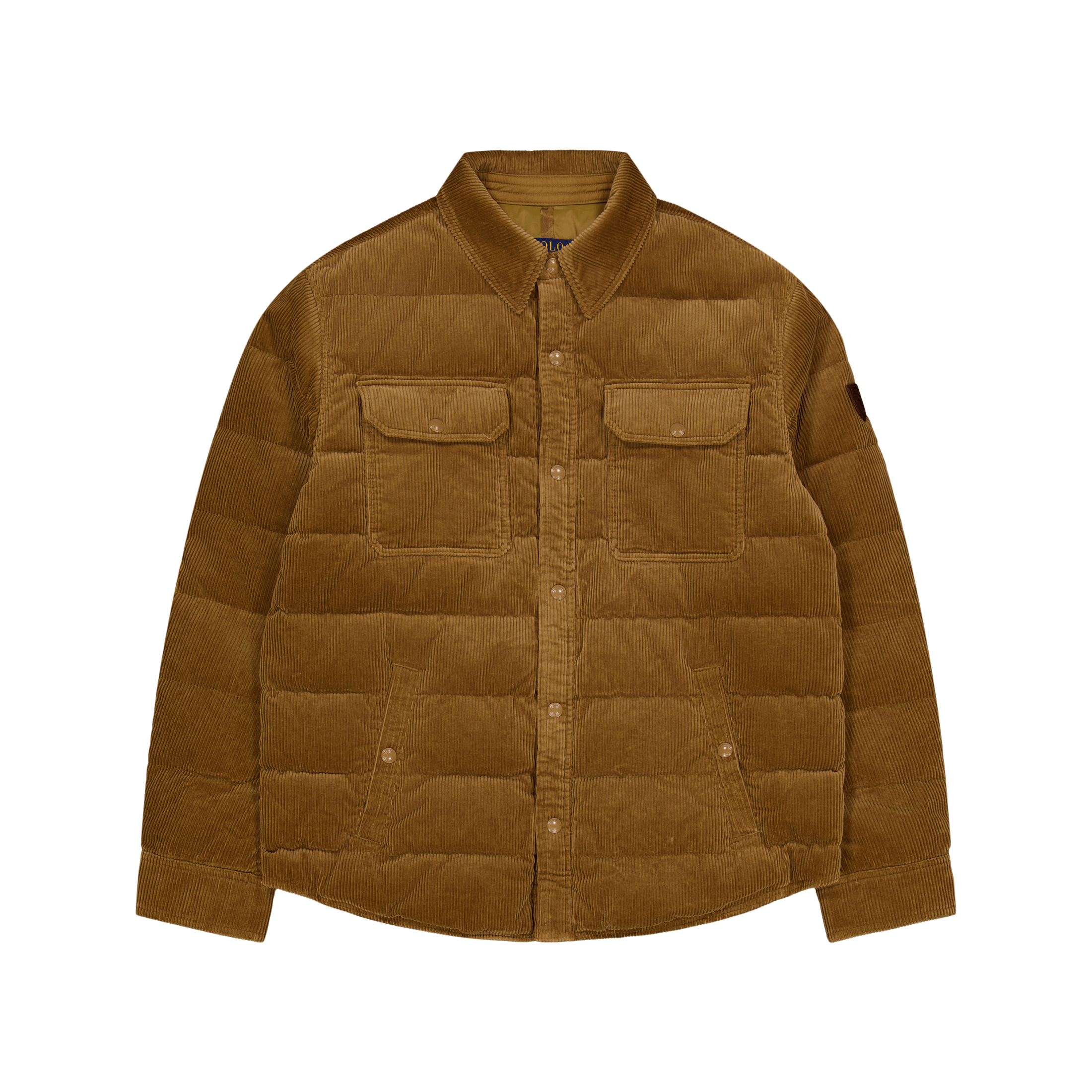 Polo Ralph Lauren Quilted Corduroy Down Jacket Dispatch Tan