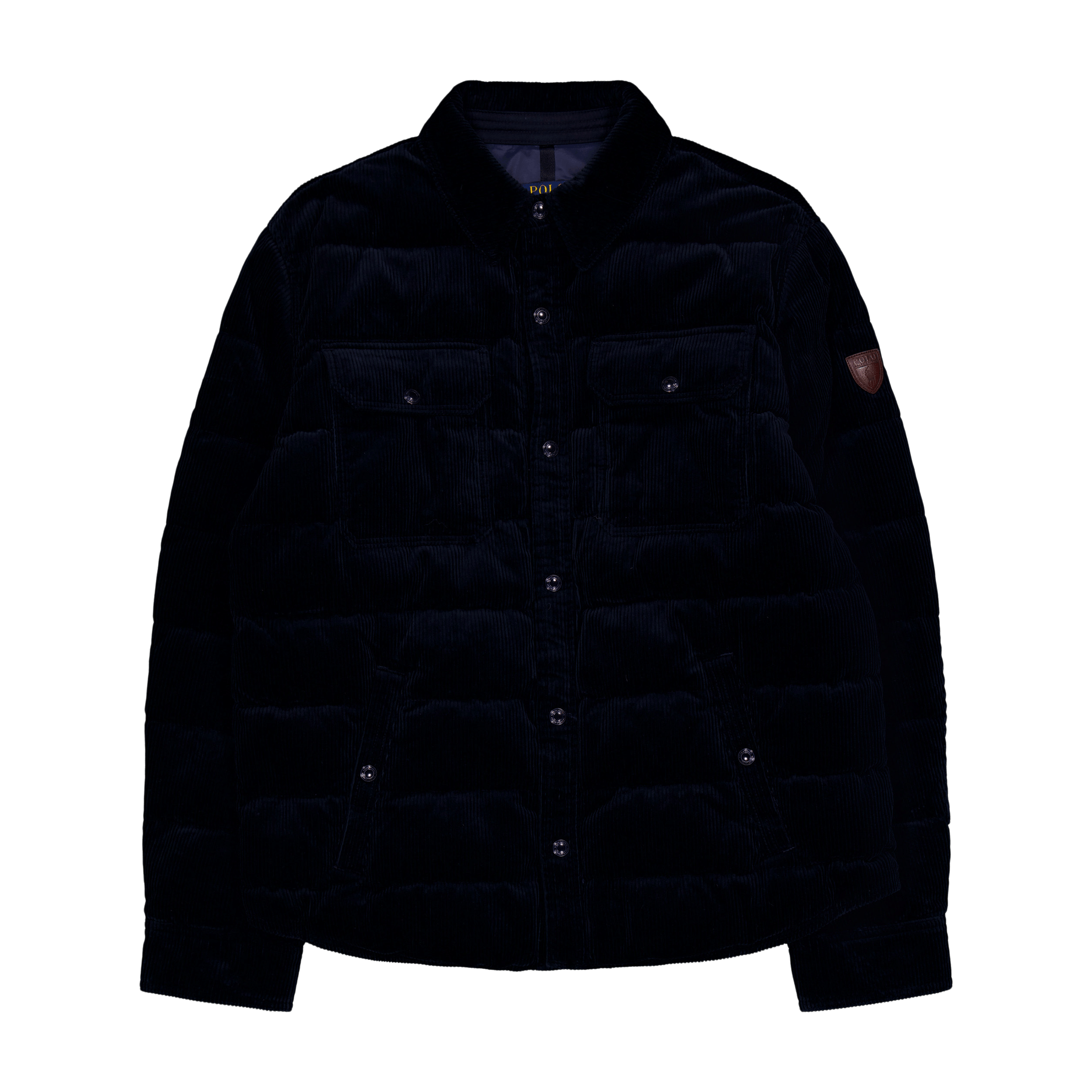 Polo Ralph Lauren Quilted Corduroy Down Jacket Aviator Navy
