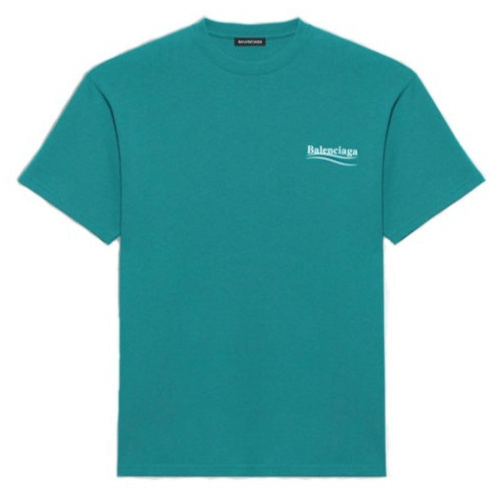 Balenciaga Political Campaign Logo T - Shirt Green