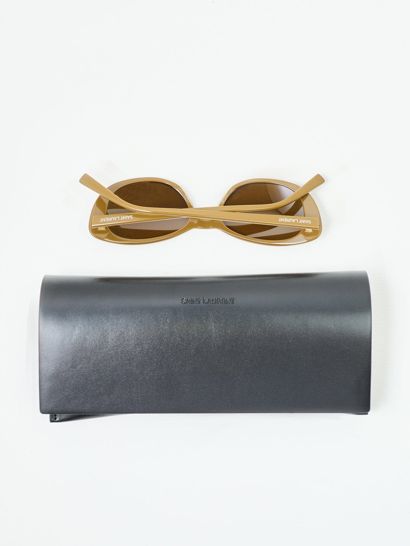 Saint Laurent Cat Eye Sunglasses Brown