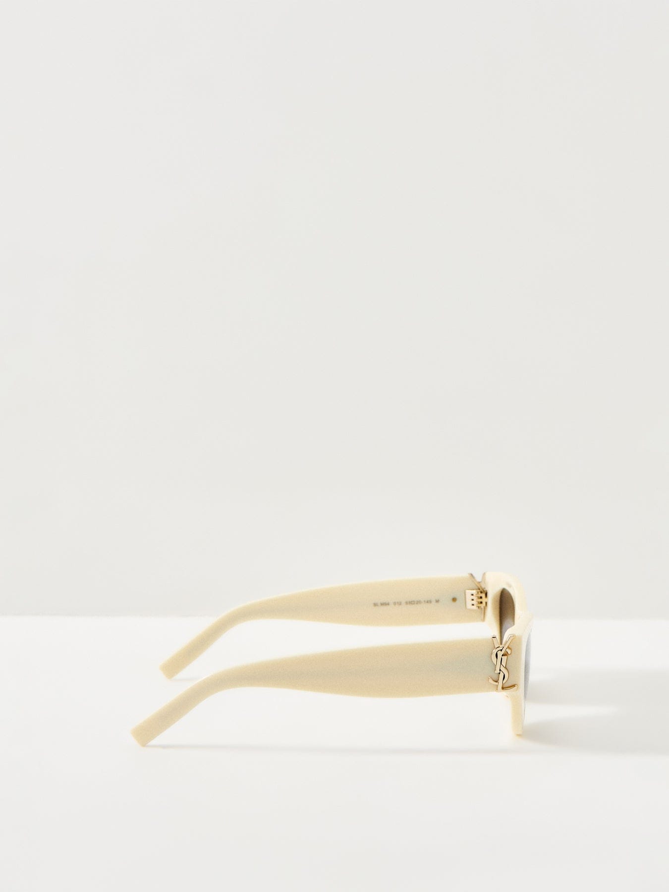 Saint Laurent SL M94 Rectangle Sunglasses Ivory