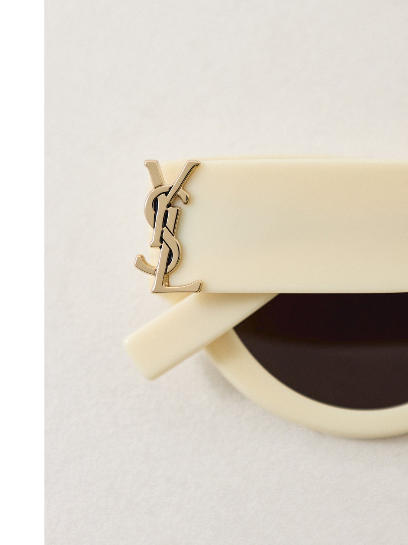 Saint Laurent SL M94 Rectangle Sunglasses Ivory