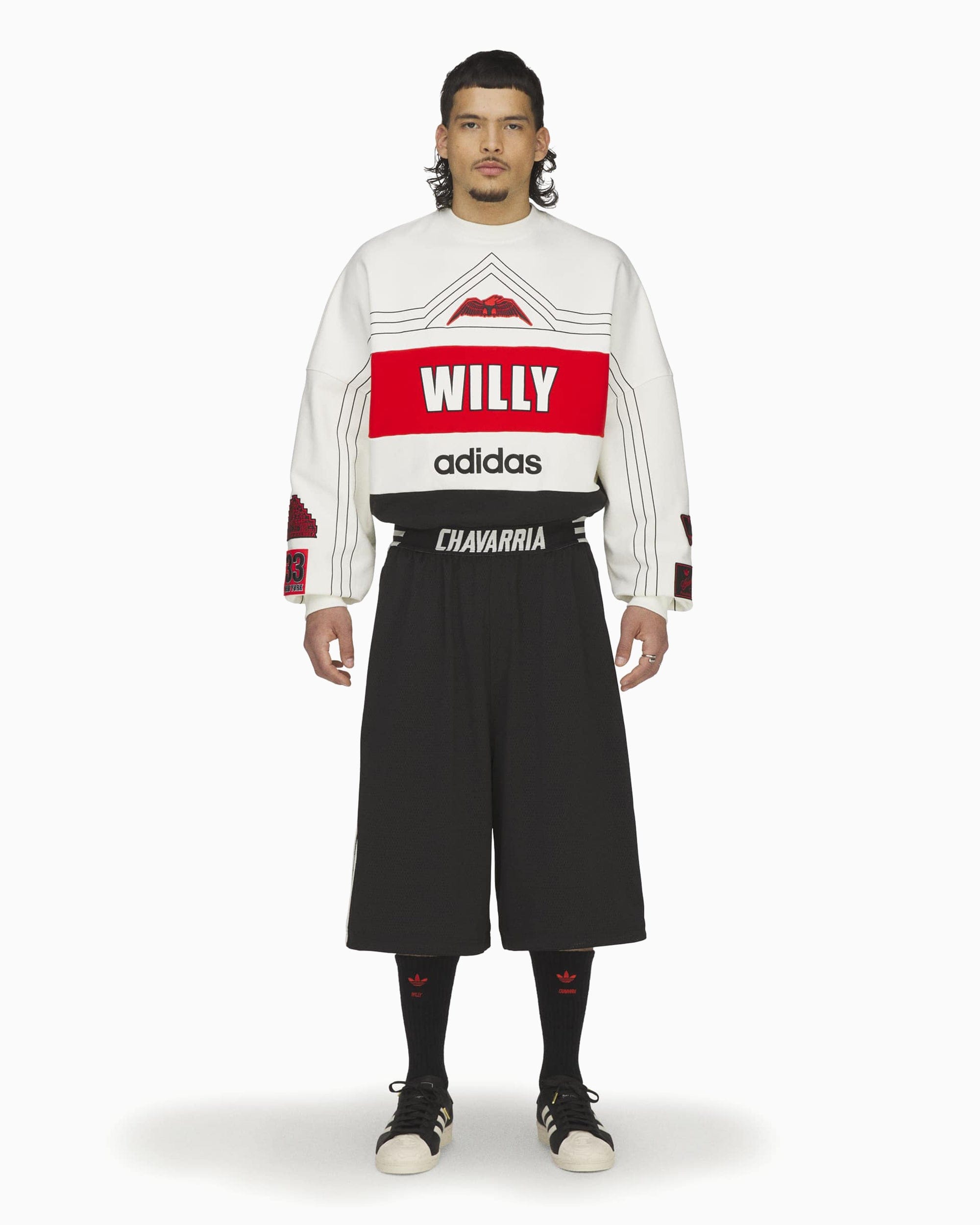 adidas Pantalones cortos Oversize adidas Originals x Willy Chavarria Mesh para hombre