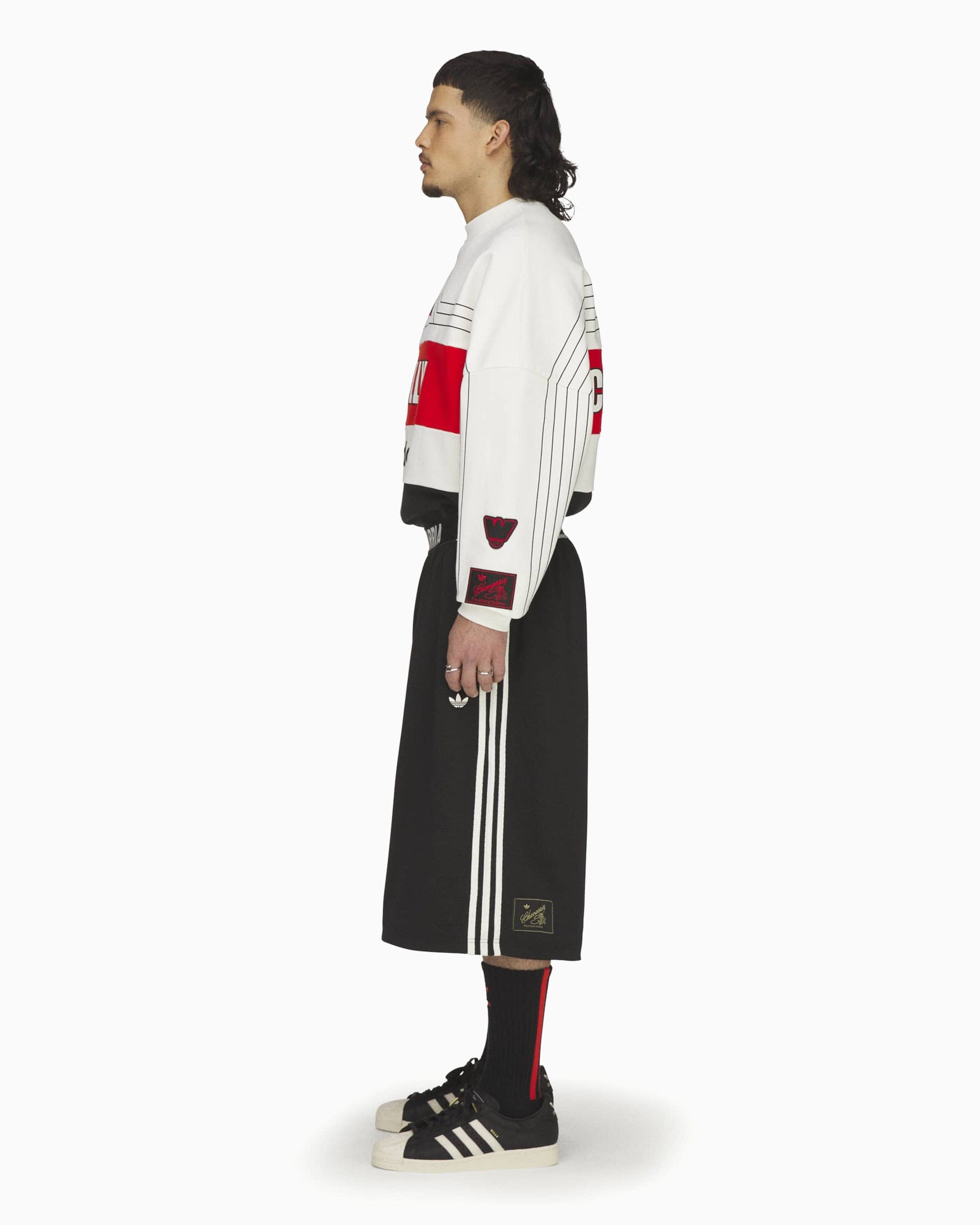 adidas Pantalones cortos Oversize adidas Originals x Willy Chavarria Mesh para hombre