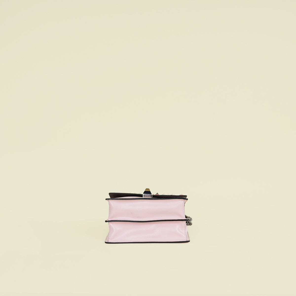 Fendi Pink Kan I Studded Small Shoulder Bag