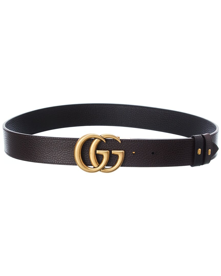 Gucci Double G Buckle Reversible Leather Belt