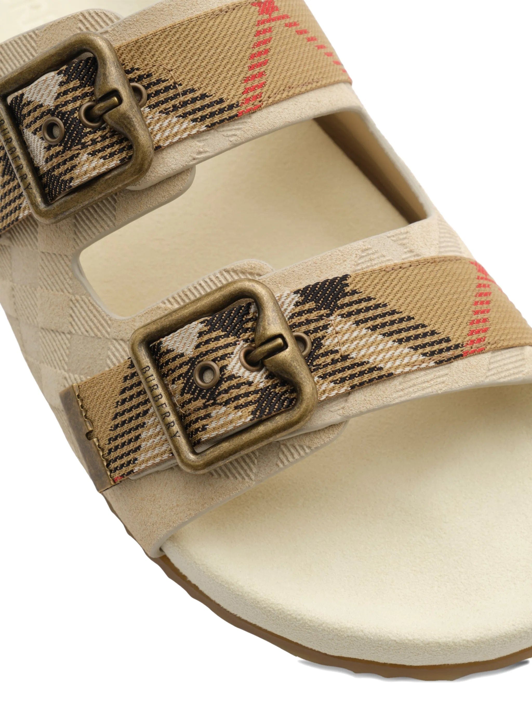 Burberry Urchin check embossed strap sandals