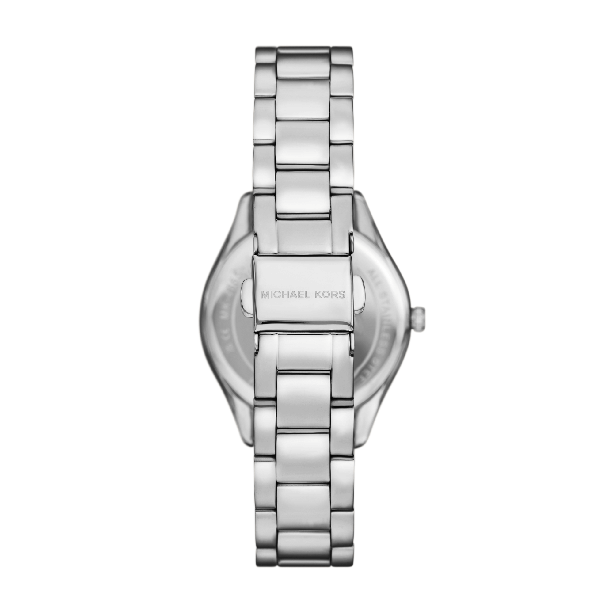 Michael Kors Lauryn Three - Hand Stainless Steel Watch, Earrings and Necklace Gift Set