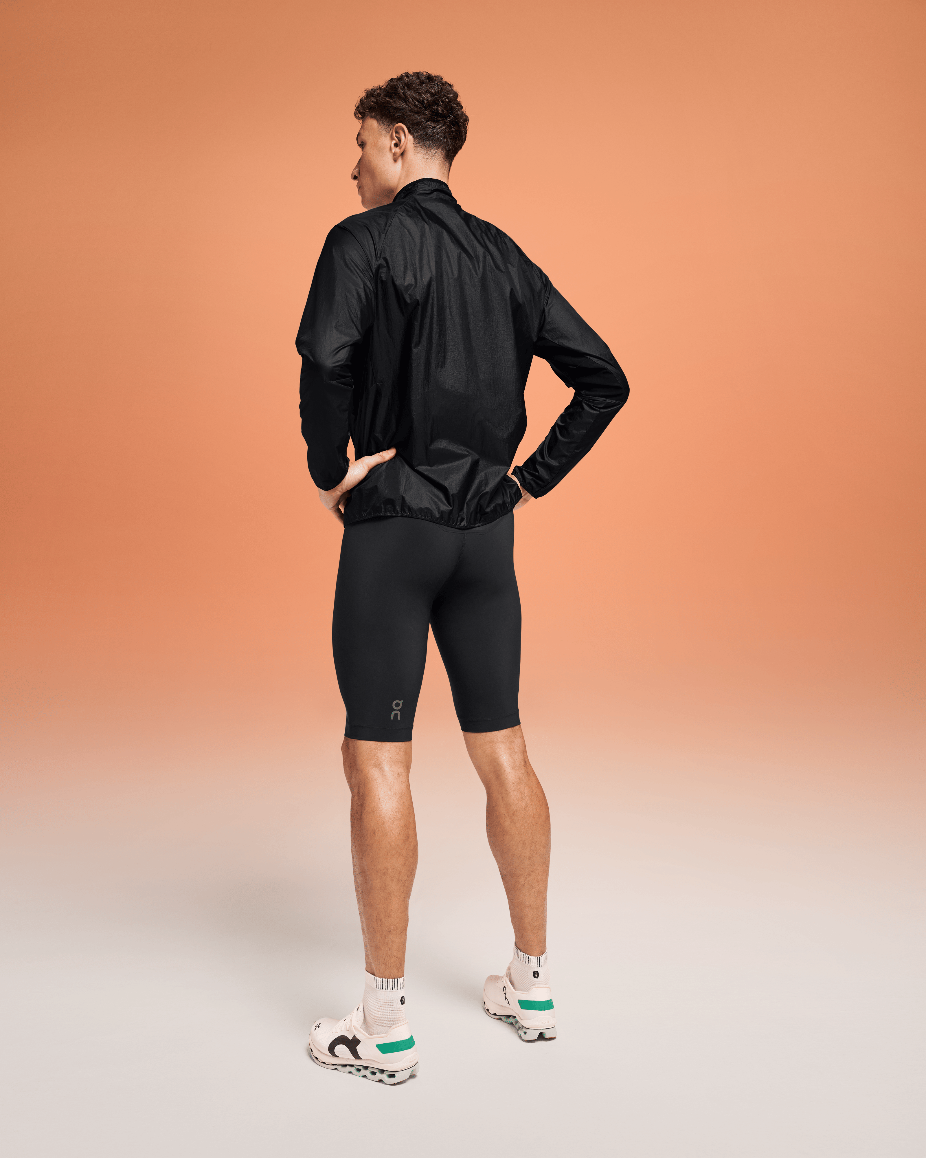 On Running On Race Tights Half Black