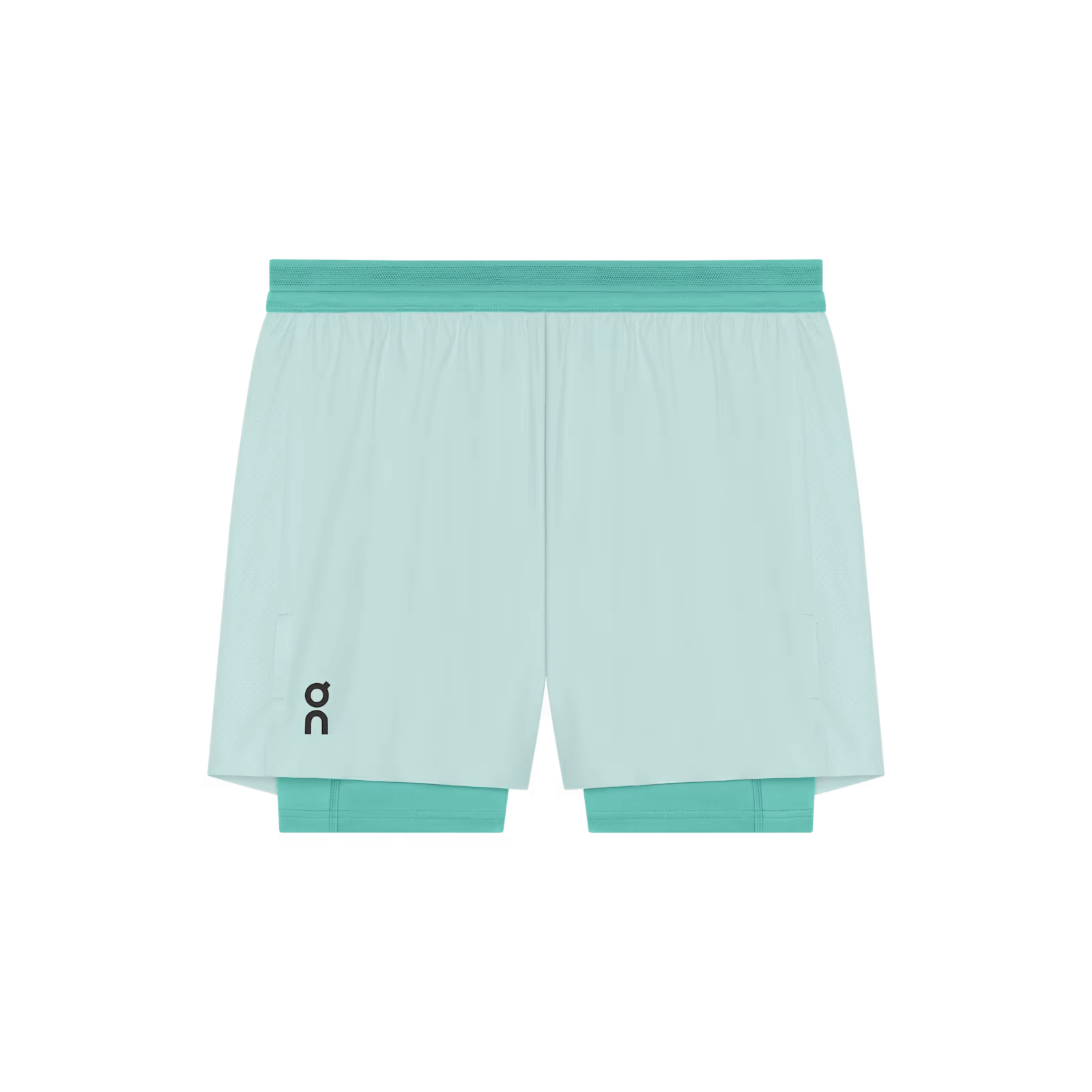 On Running On 5" Performance 2/1 Shorts Flurry | Aquamarine