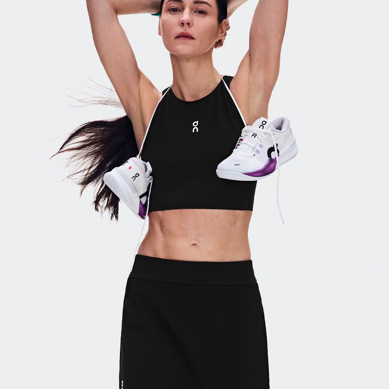On Running On Court Skirt Split Black (Women'S)