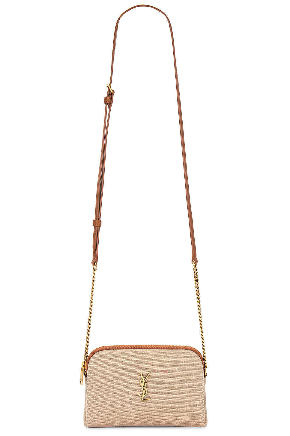 Saint Laurent Zipped Pouch Bag With Chain