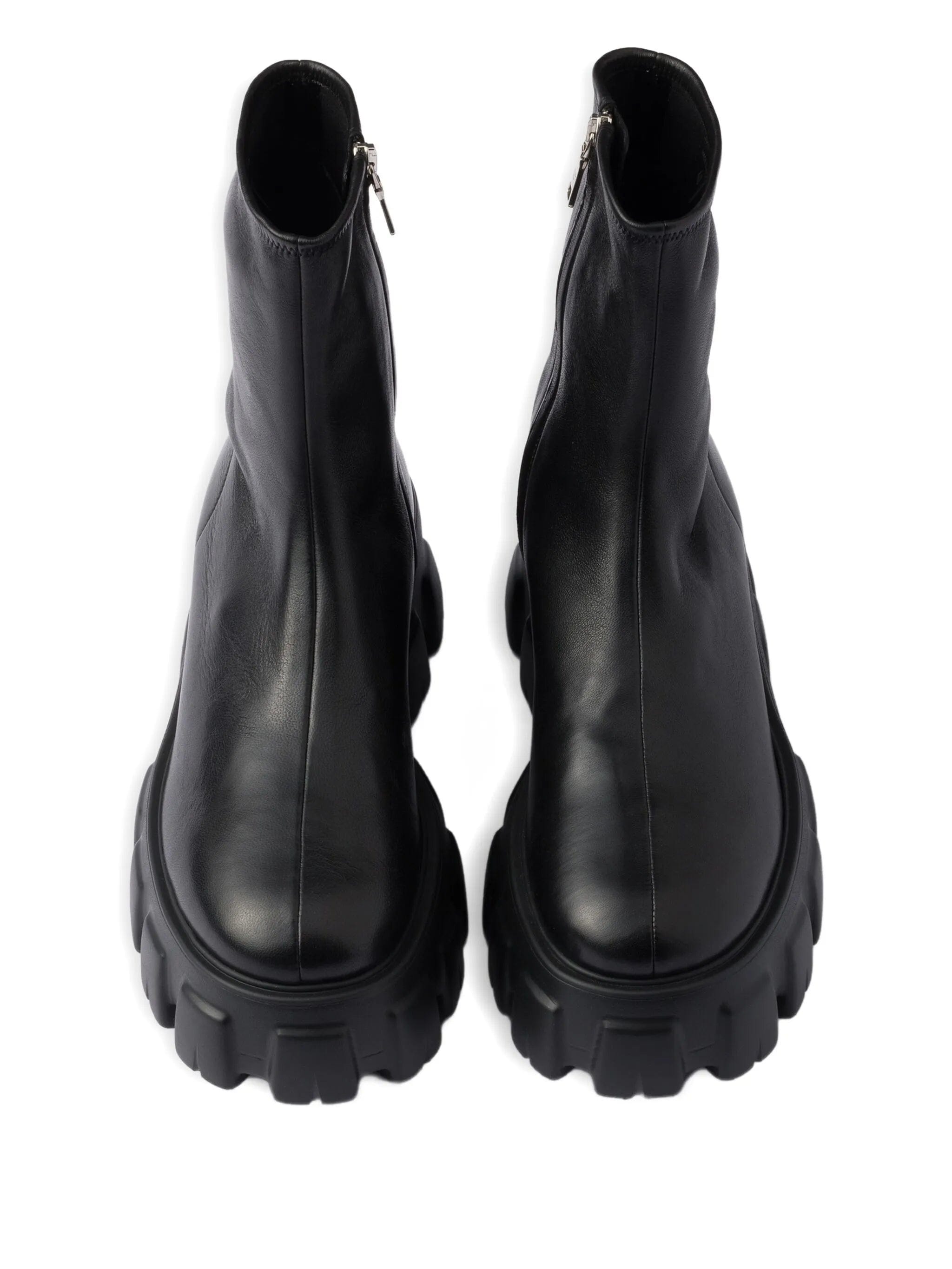 Prada Monolith stretch nappa leather booties