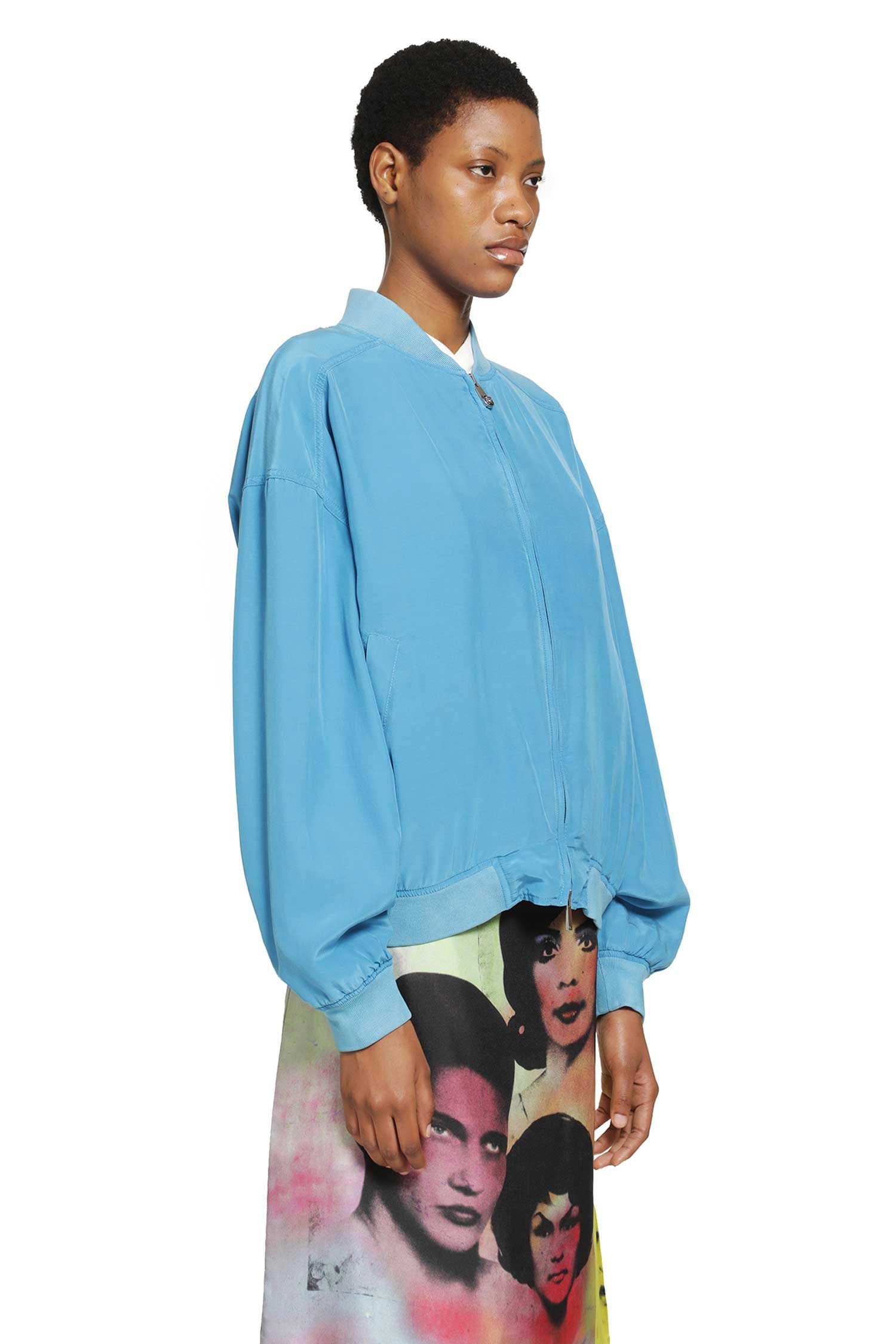 Versace Overdyed Silk Poplin Bomber