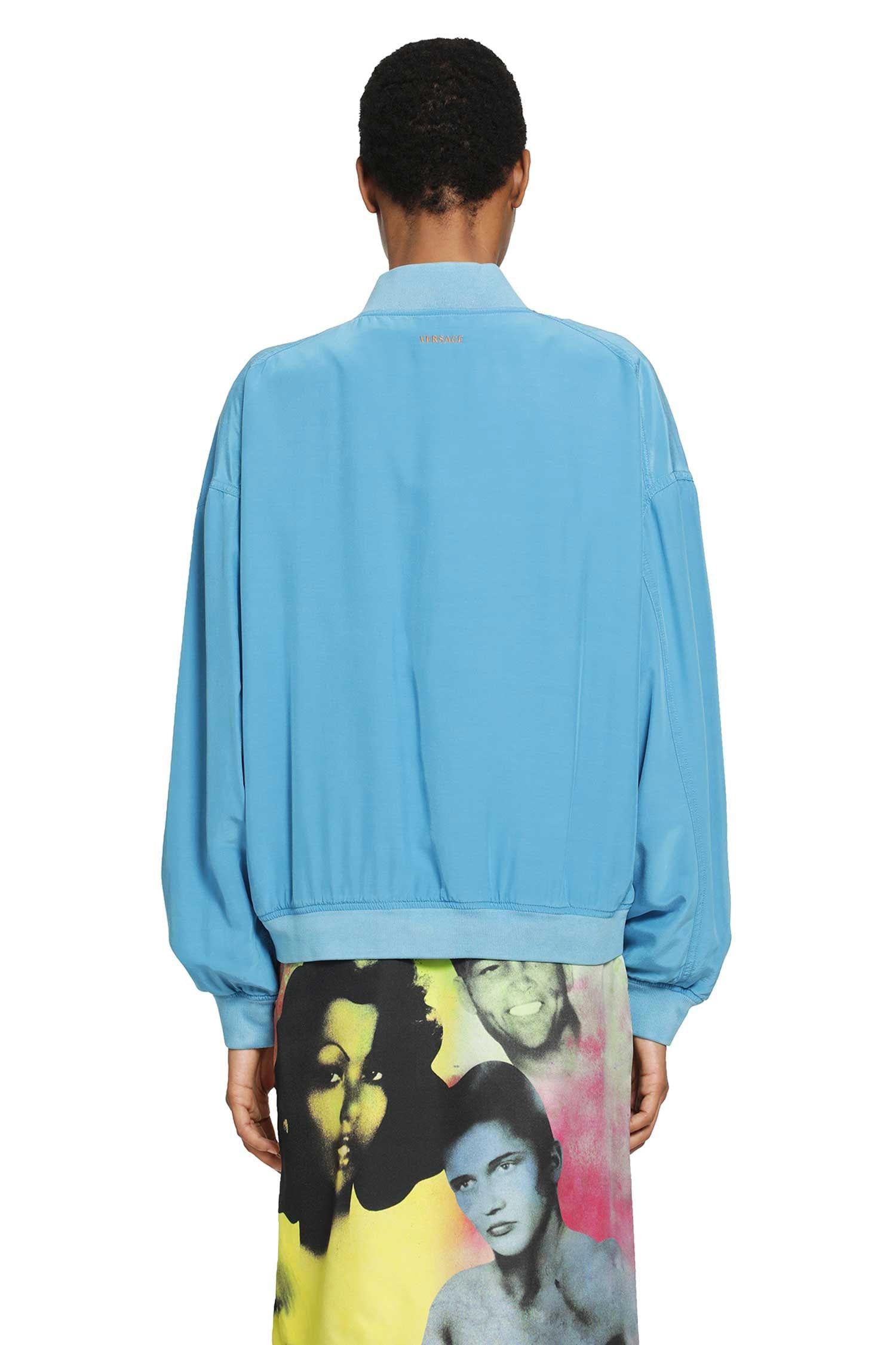 Versace Overdyed Silk Poplin Bomber