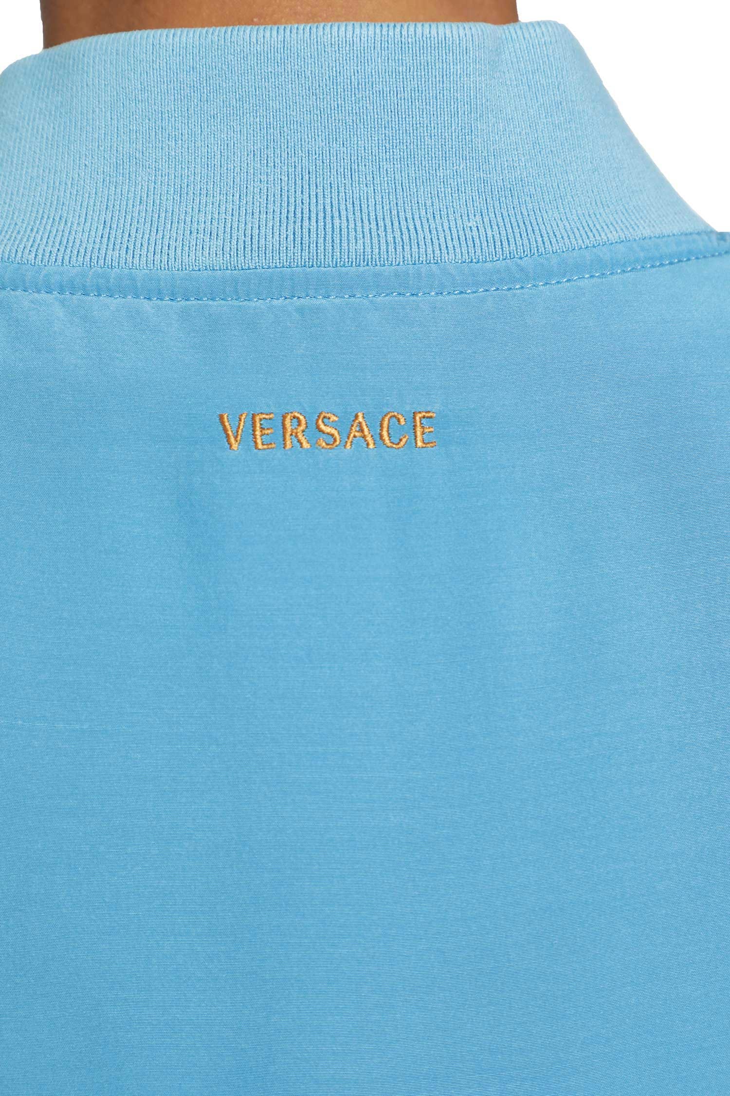 Versace Overdyed Silk Poplin Bomber