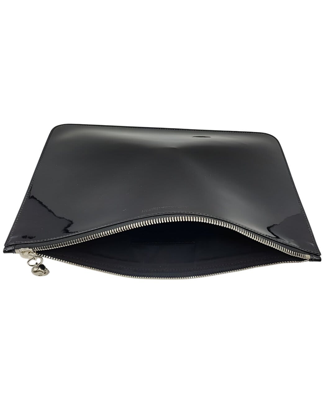 Alexander McQueen Patent Leather Skull CharmClutch