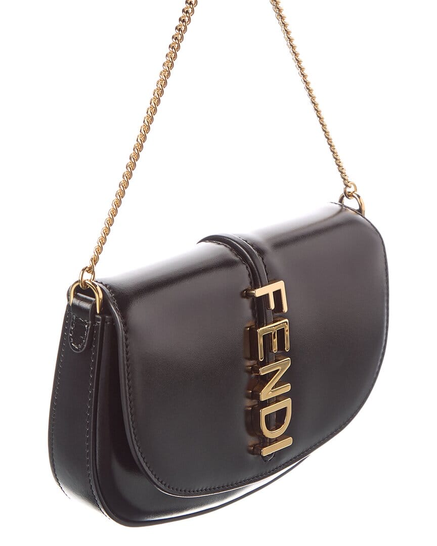 Fendi Fendigraphy Leather Wallet On Chain