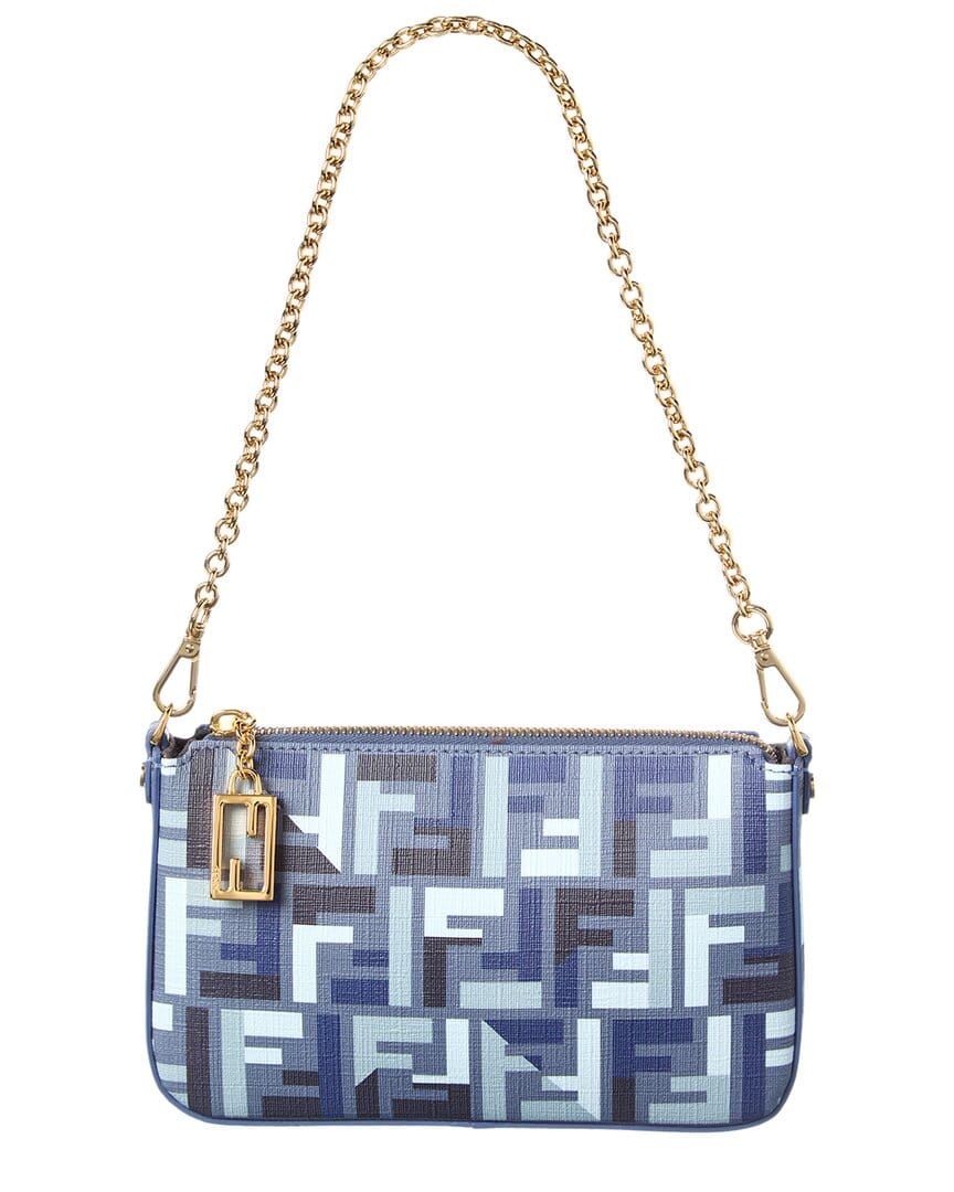 Fendi Baguette Ff Jacquard Pouch