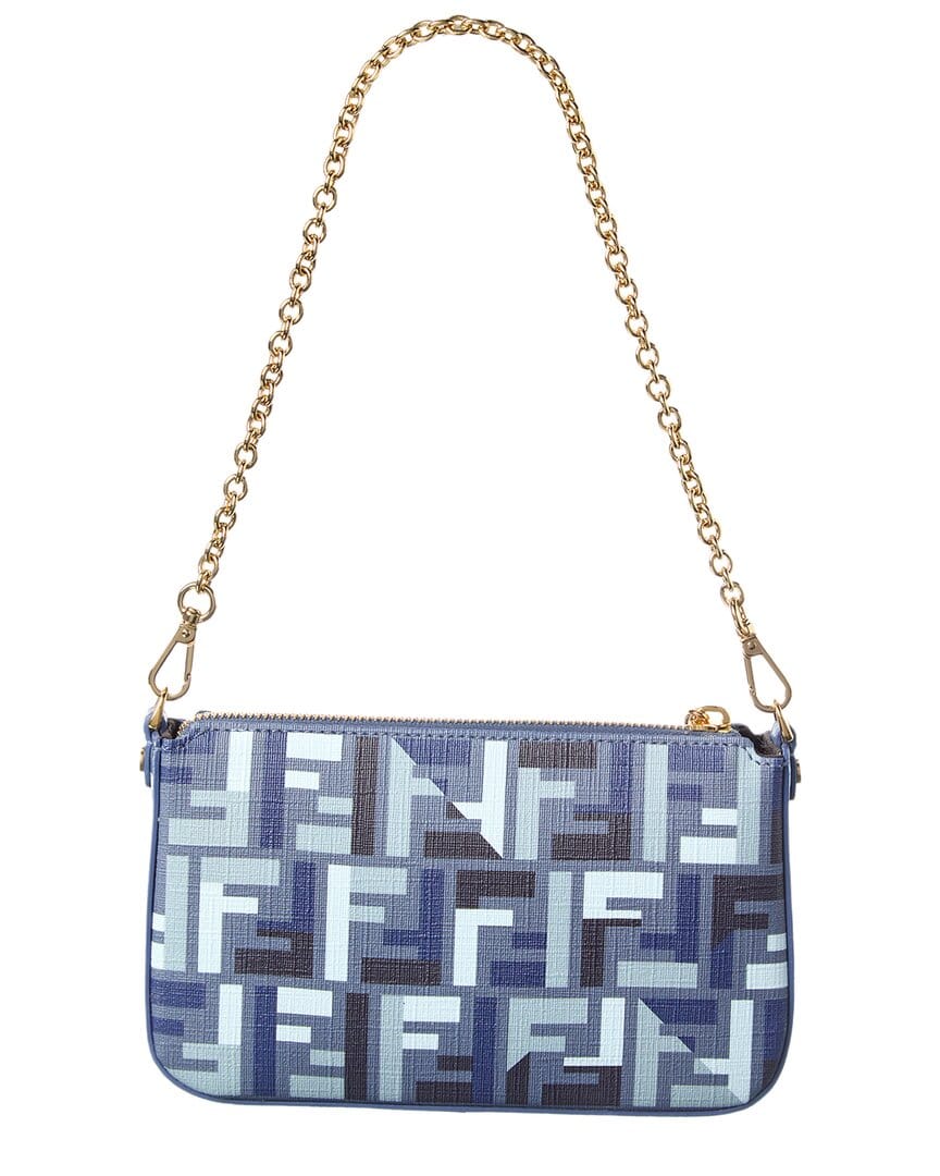 Fendi Baguette Ff Jacquard Pouch