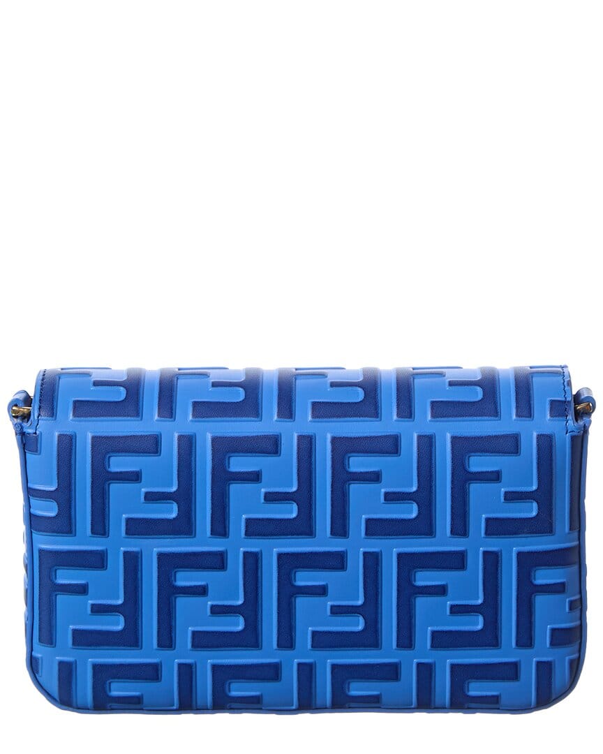 Fendi Ff Diamonds Leather Wallet On Chain