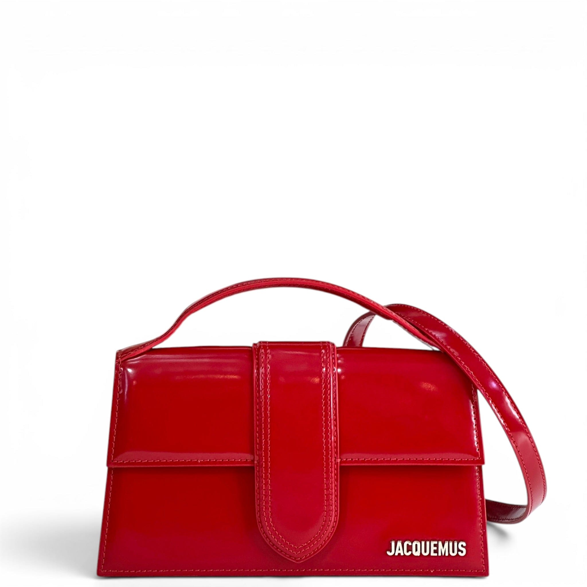Jacquemus Le Bambino Red Patent Leather Bag