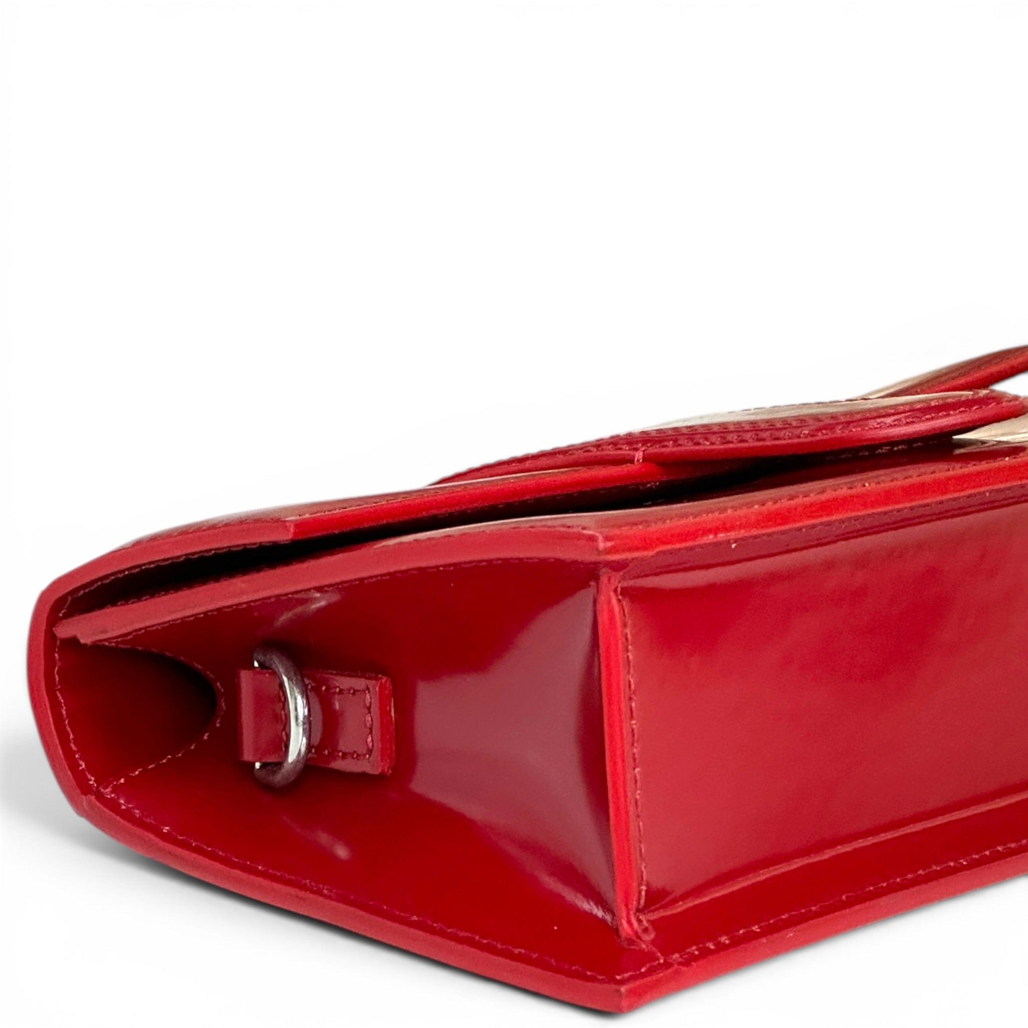 Jacquemus Le Bambino Red Patent Leather Bag